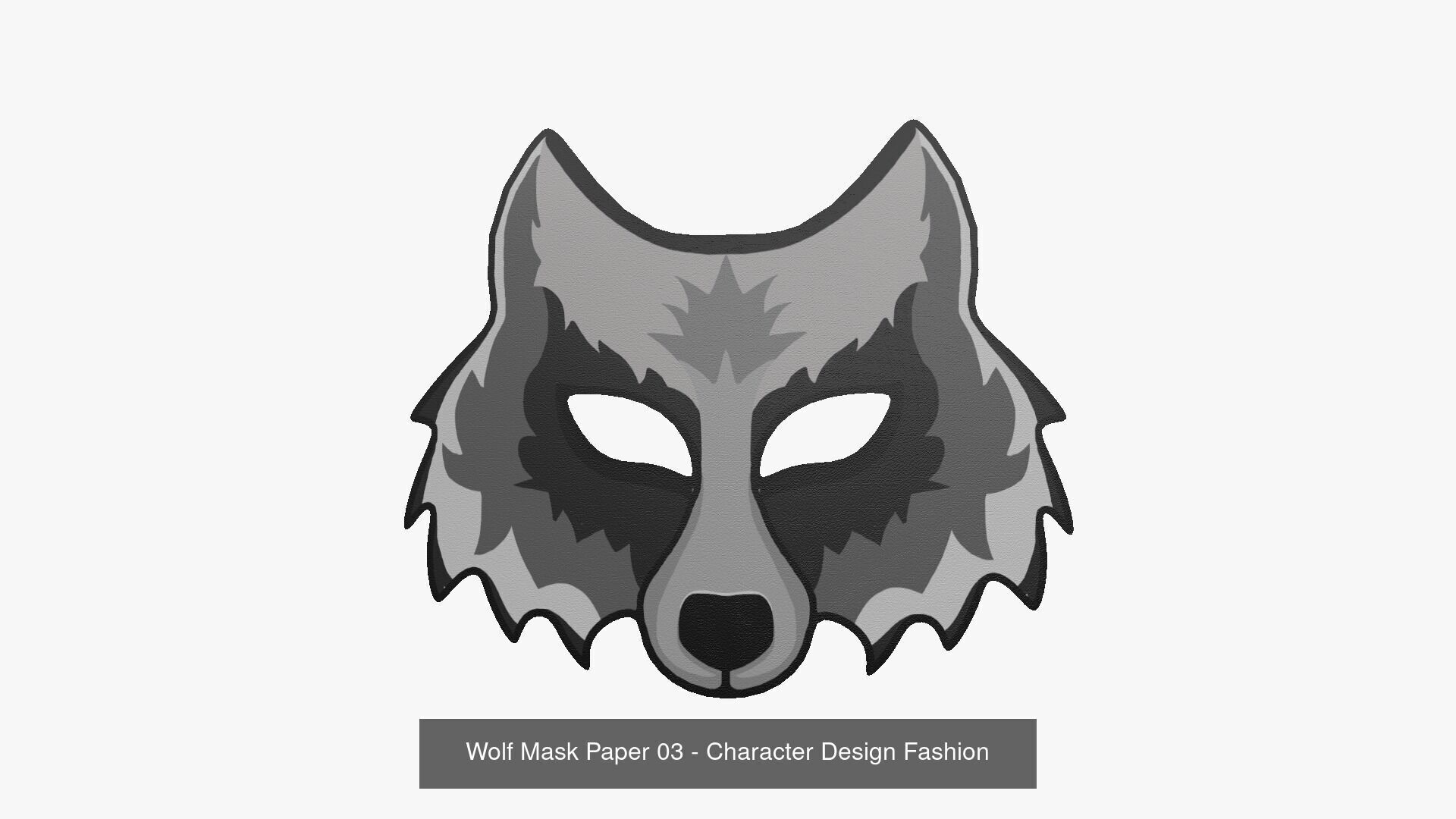 04 Wolf Mask Paper Collection - Character Design Fashion _3