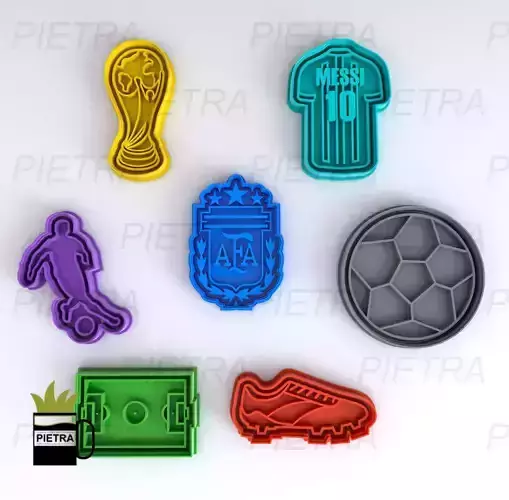 Cortador de galletas campeones del mundo argentina 3D print model