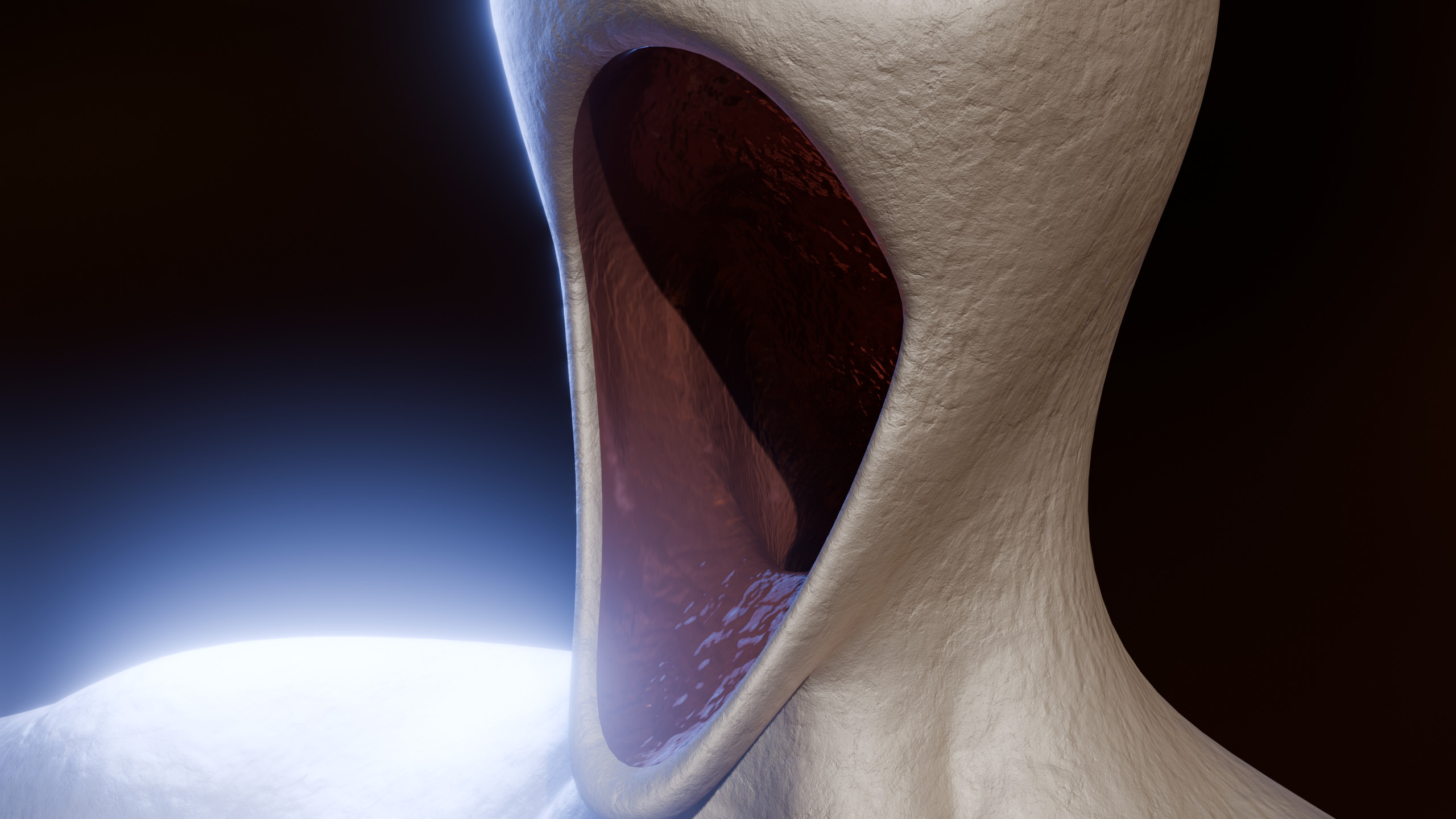 Giant Slender Entity Low-poly 3D model_4