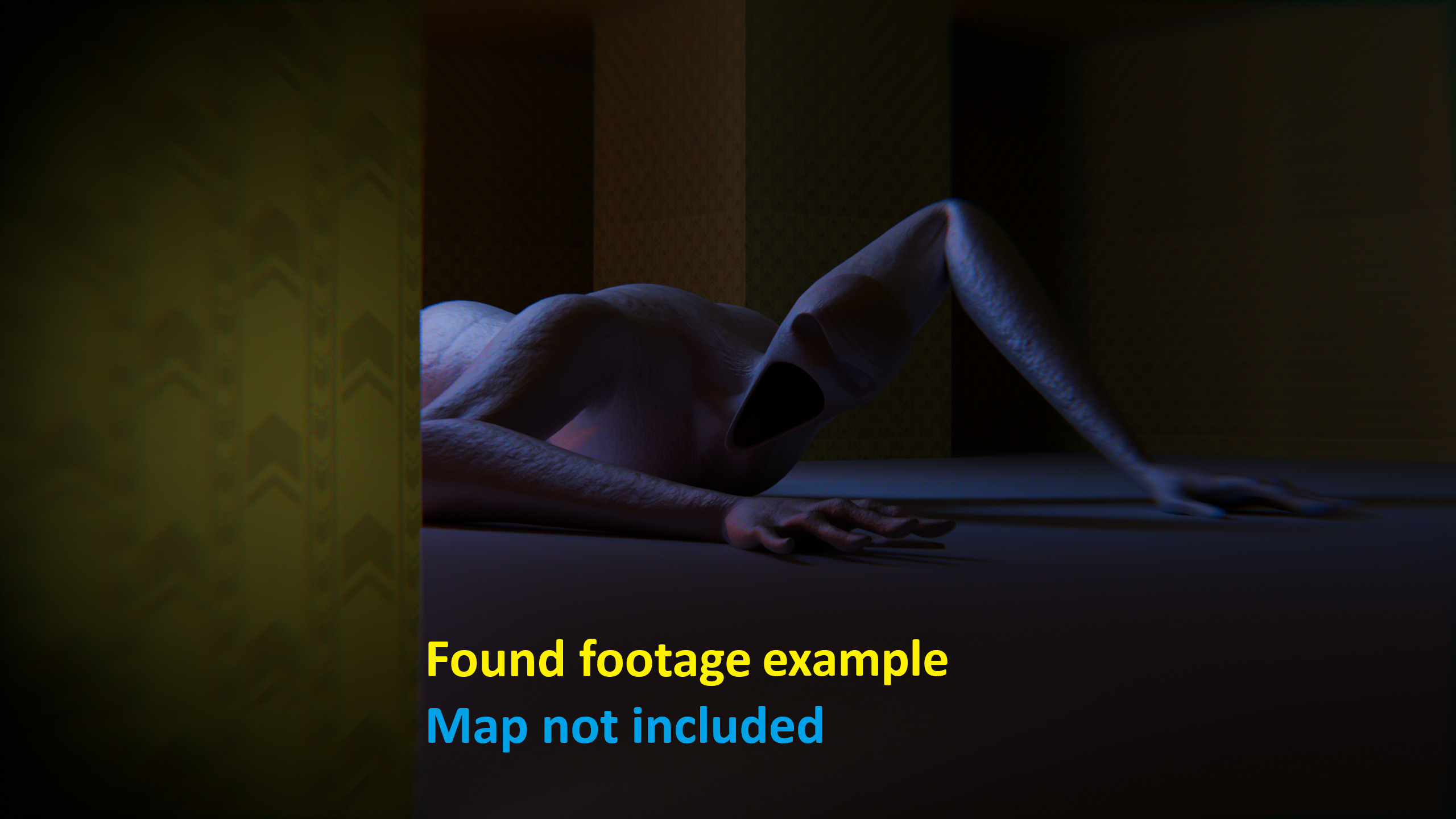 Giant Slender Entity Low-poly 3D model_19