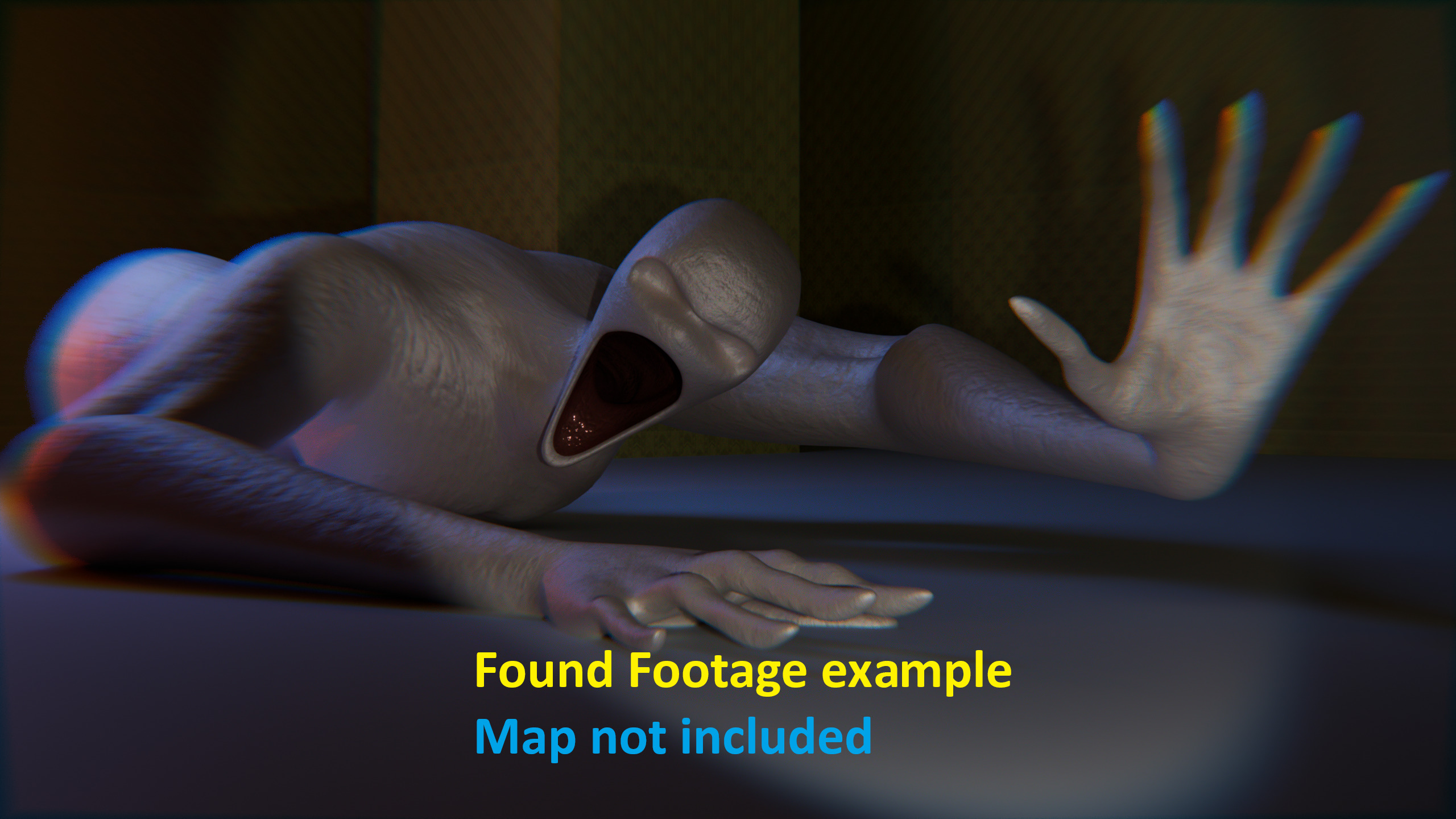 Giant Slender Entity Low-poly 3D model_20