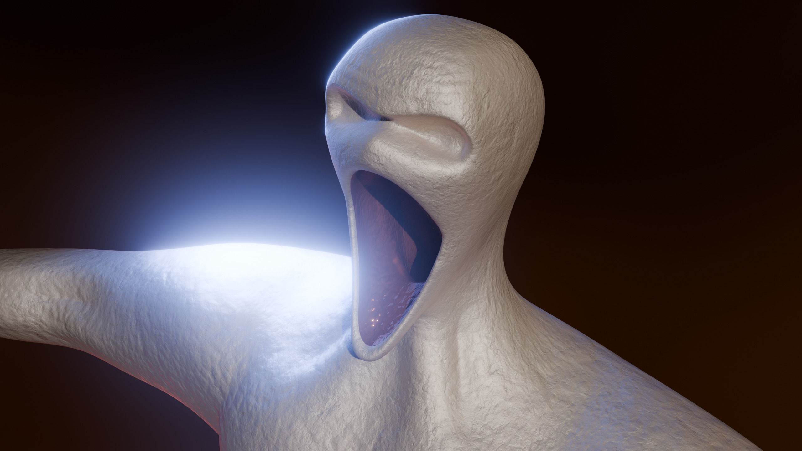 Giant Slender Entity Low-poly 3D model_5