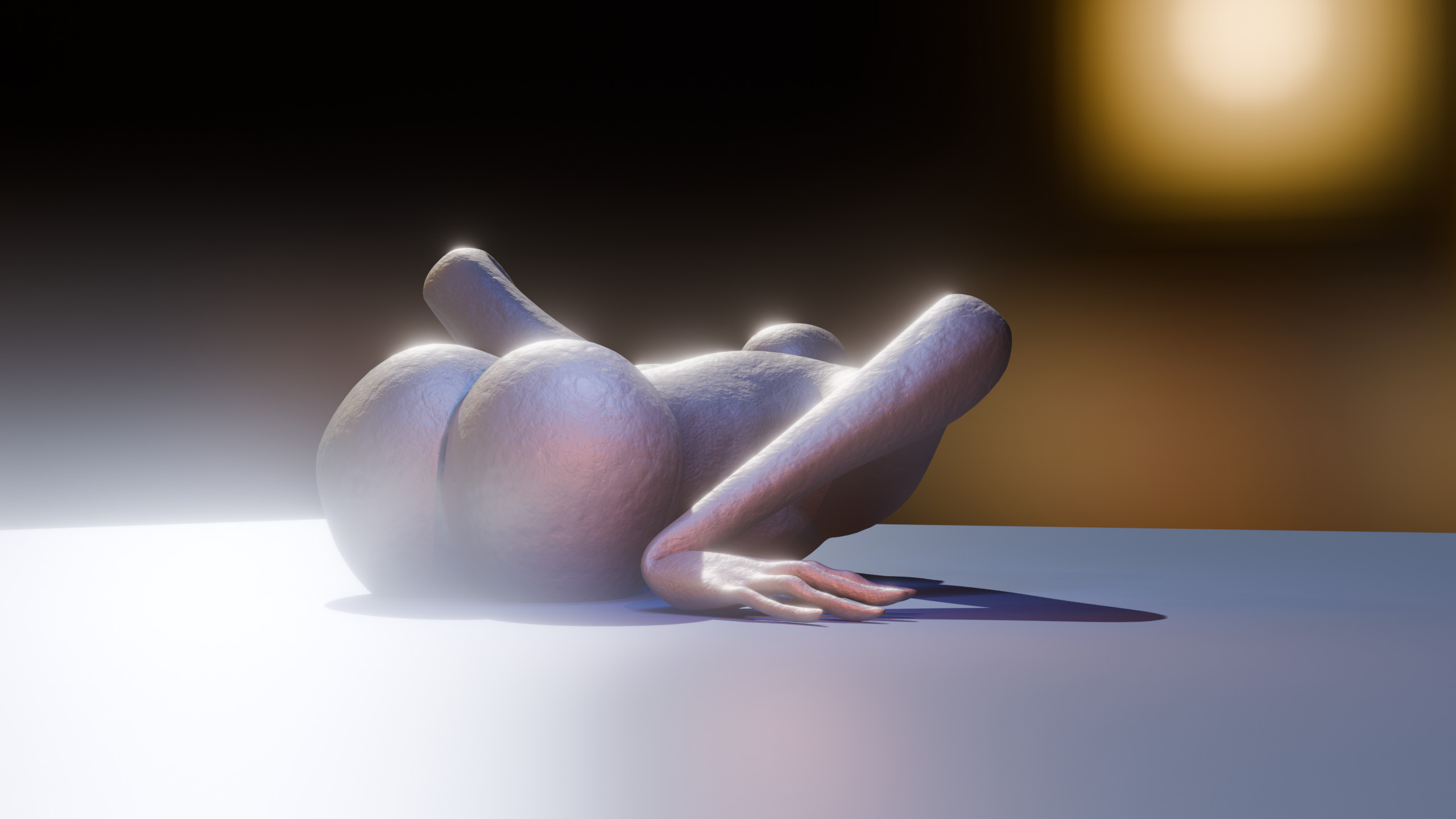 Giant Slender Entity Low-poly 3D model_17