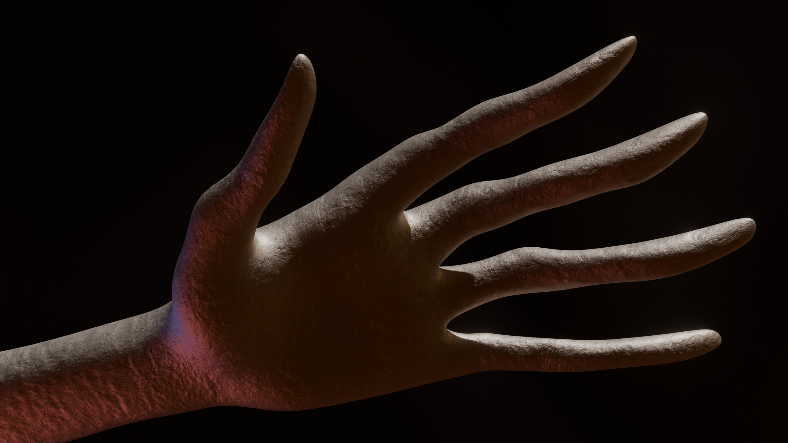 Giant Slender Entity Low-poly 3D model_11