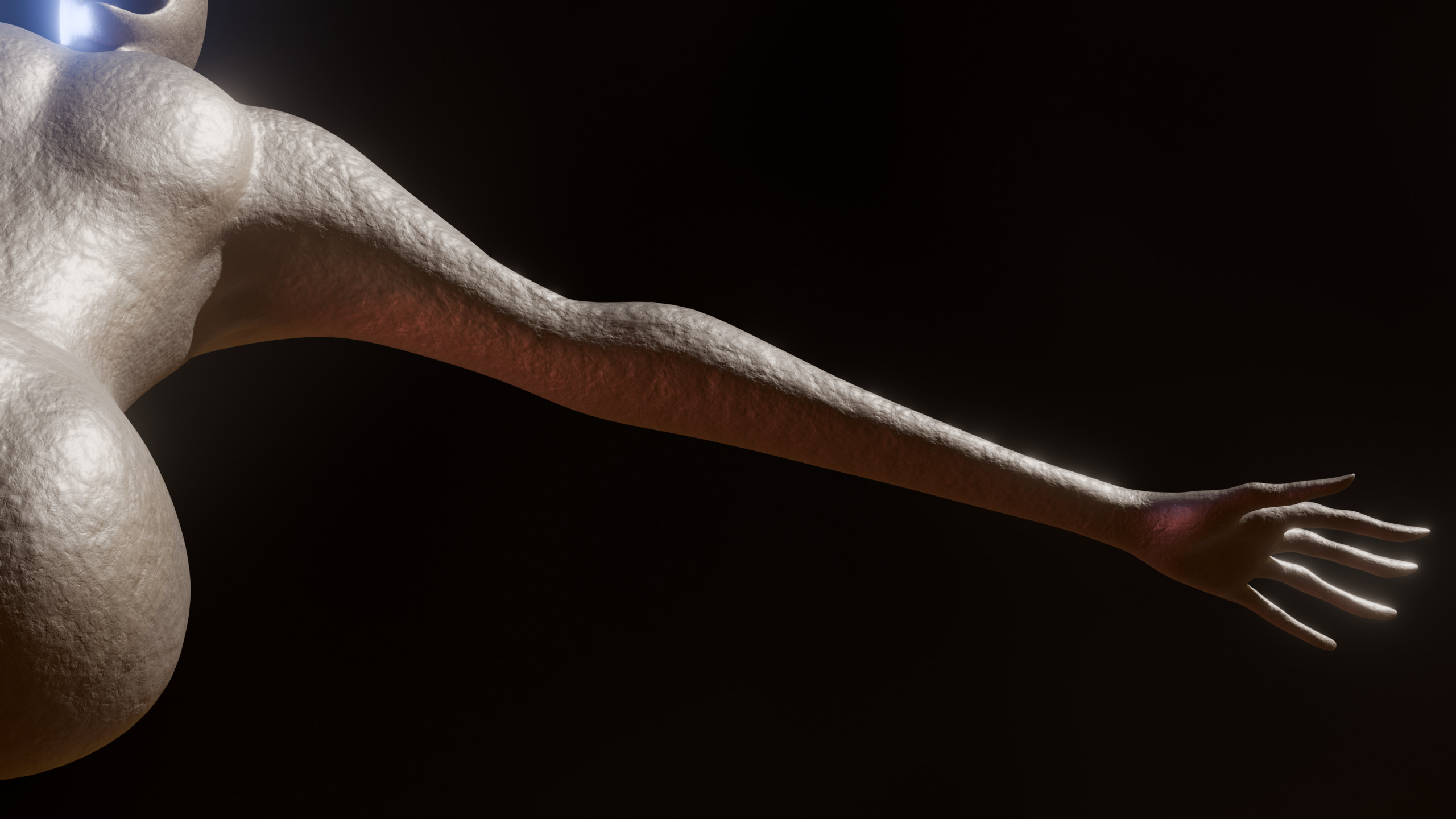 Giant Slender Entity Low-poly 3D model_9