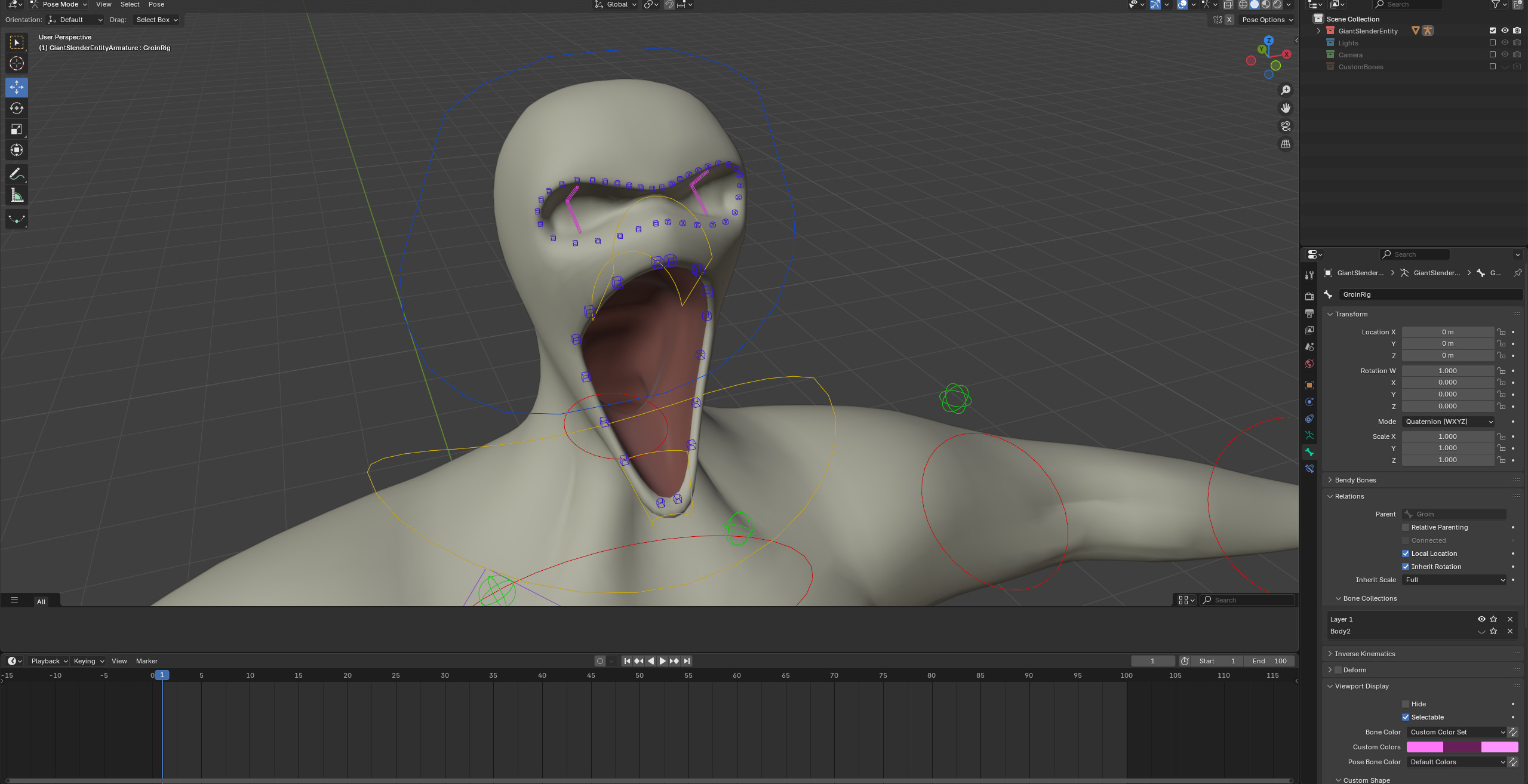 Giant Slender Entity Low-poly 3D model_26