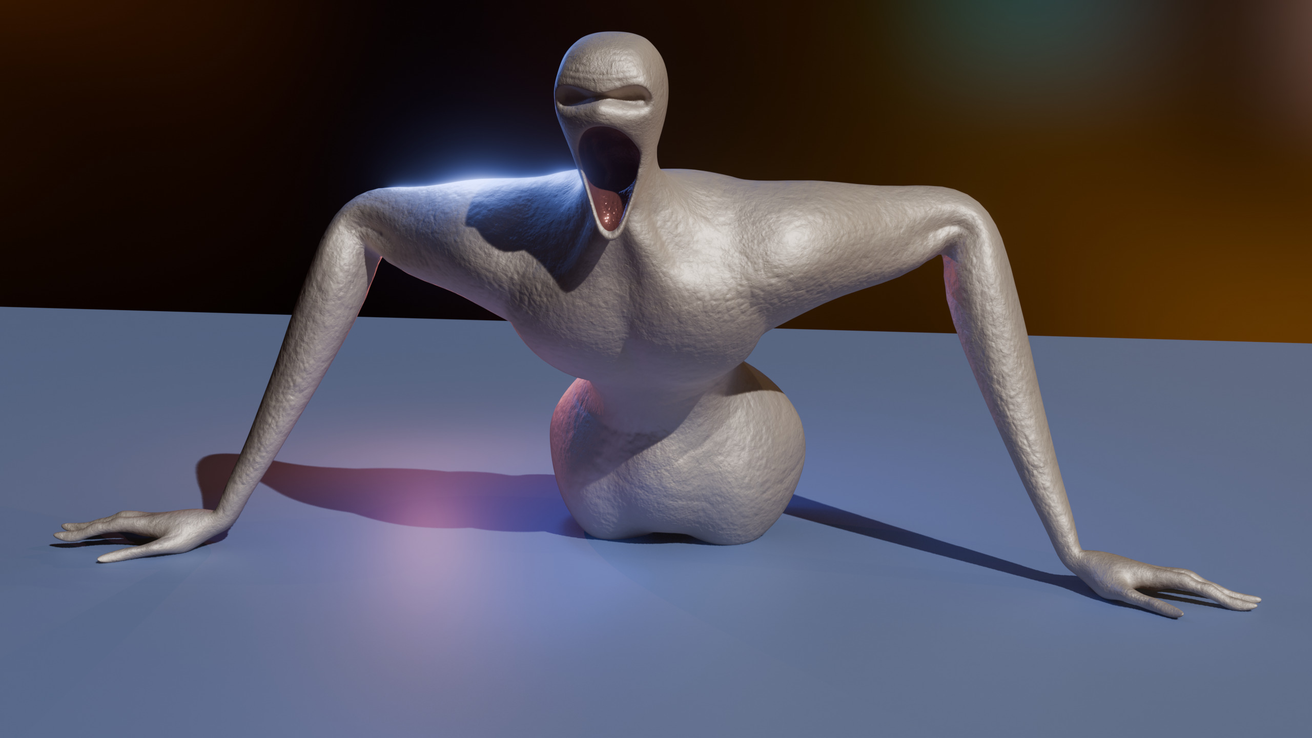 Giant Slender Entity Low-poly 3D model_14