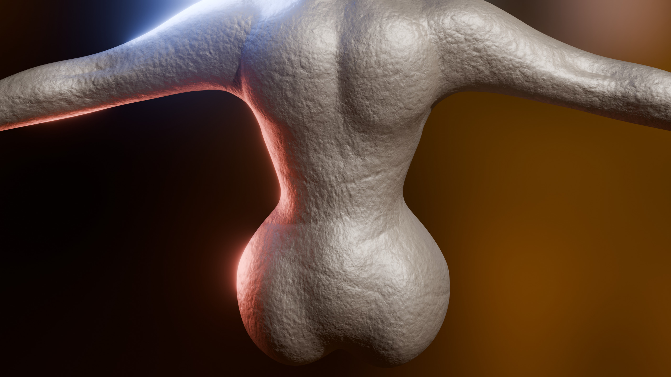 Giant Slender Entity Low-poly 3D model_12