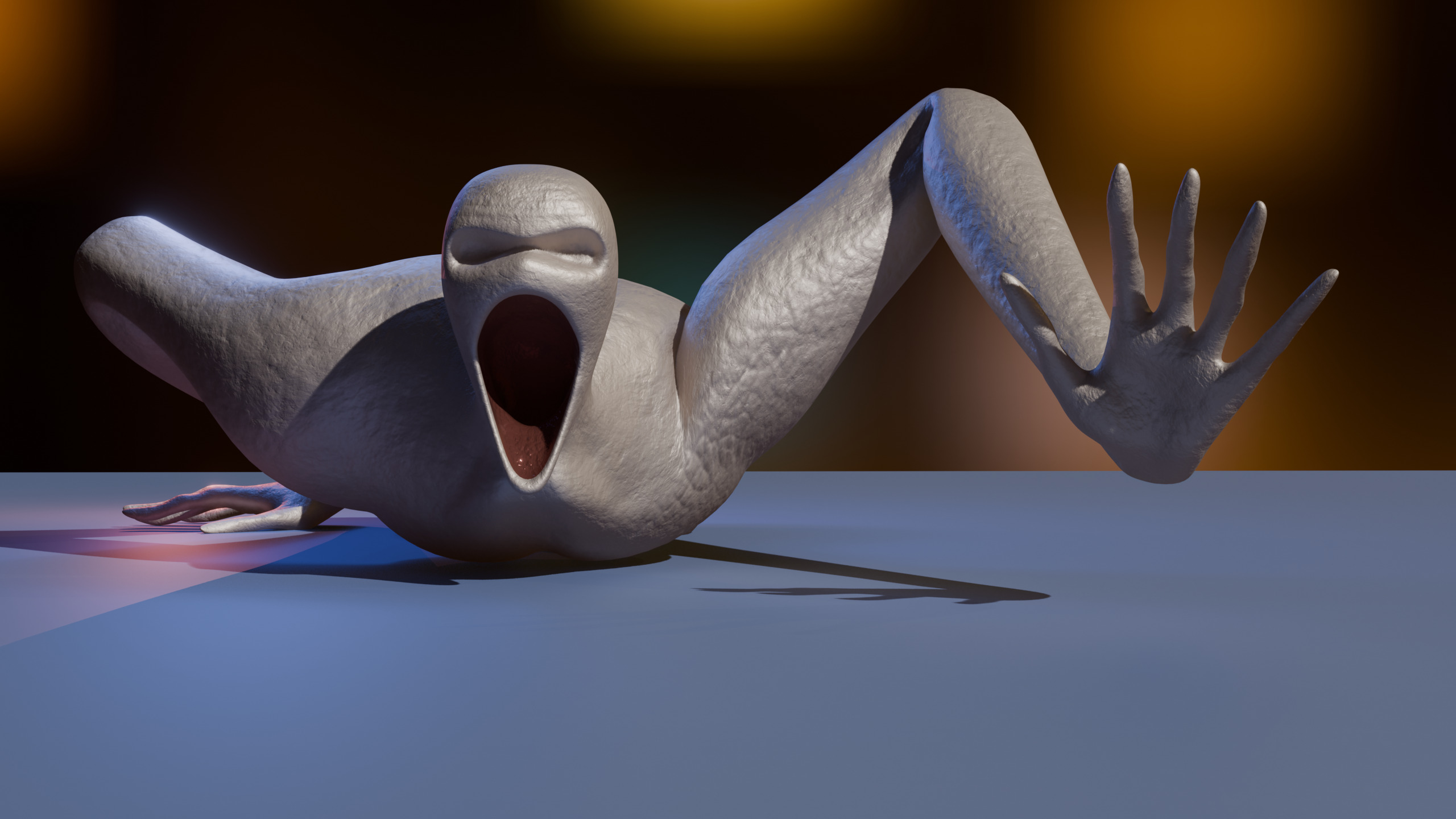 Giant Slender Entity Low-poly 3D model_16