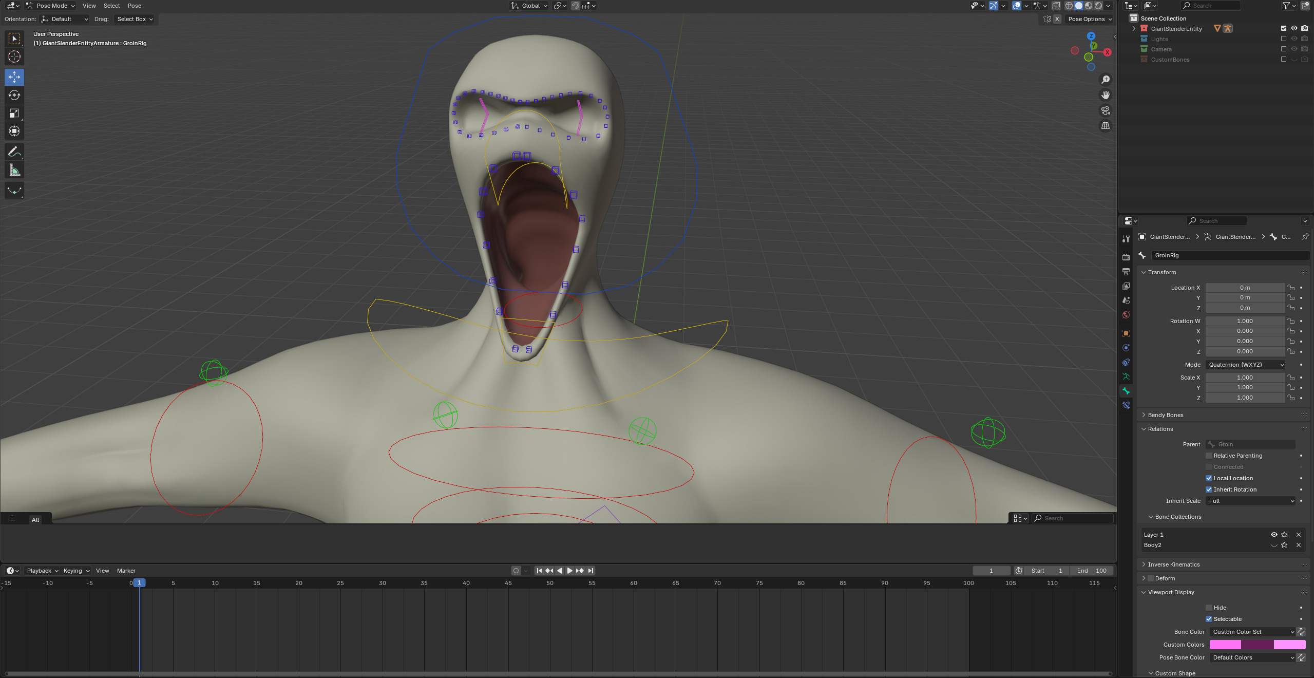 Giant Slender Entity Low-poly 3D model_22