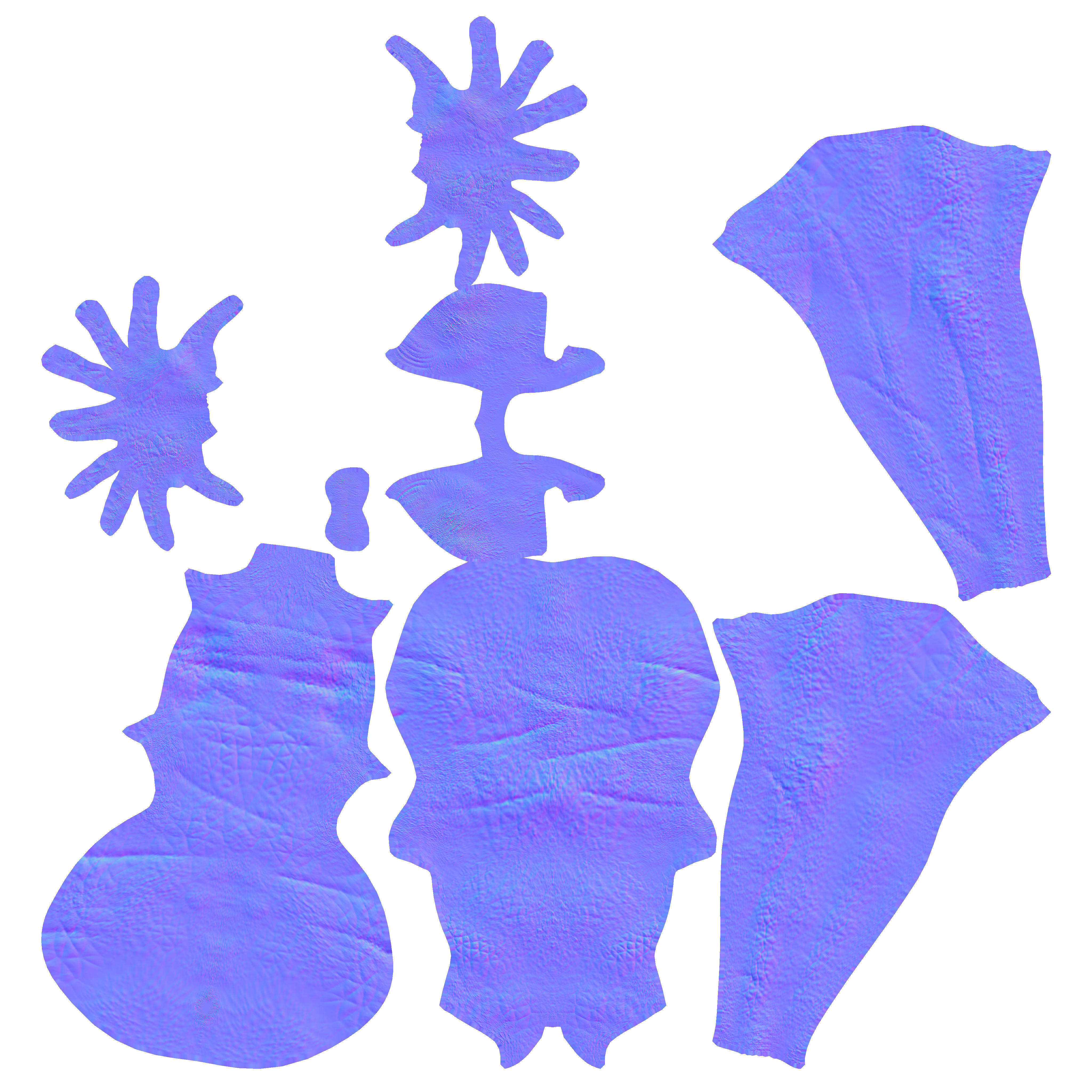 Giant Slender Entity Low-poly 3D model_39