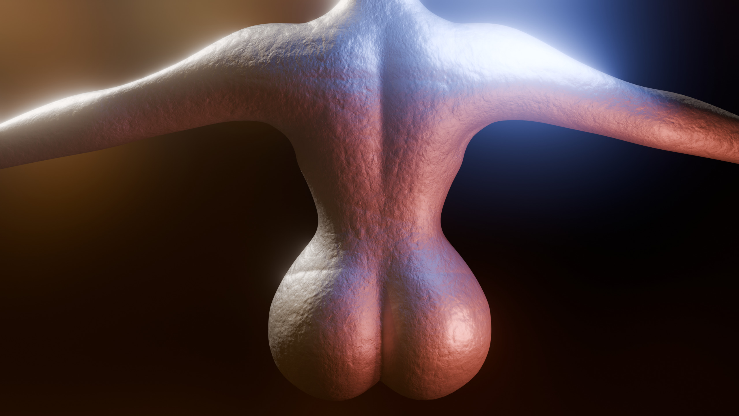 Giant Slender Entity Low-poly 3D model_13