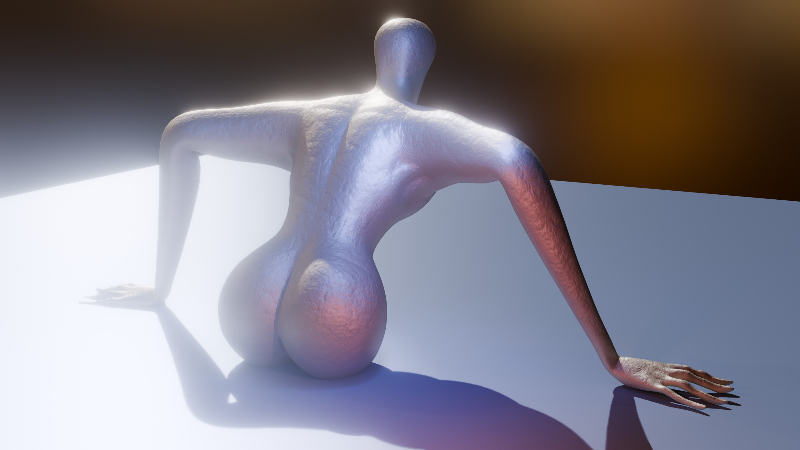 Giant Slender Entity Low-poly 3D model_15