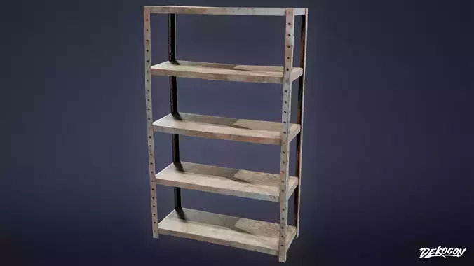 SUBURBS - Utility Shelf 03 - LOW POLY