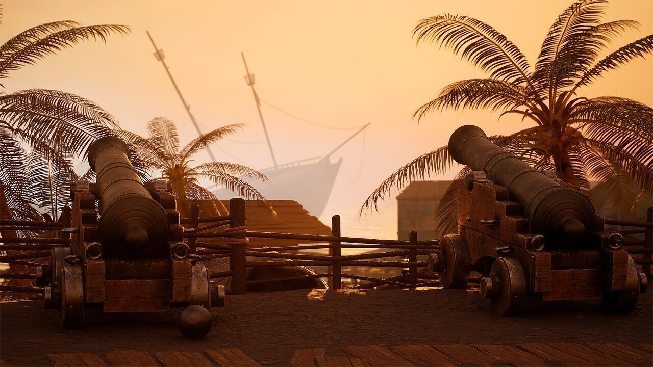 Pirate Island Low-poly 3D model_8