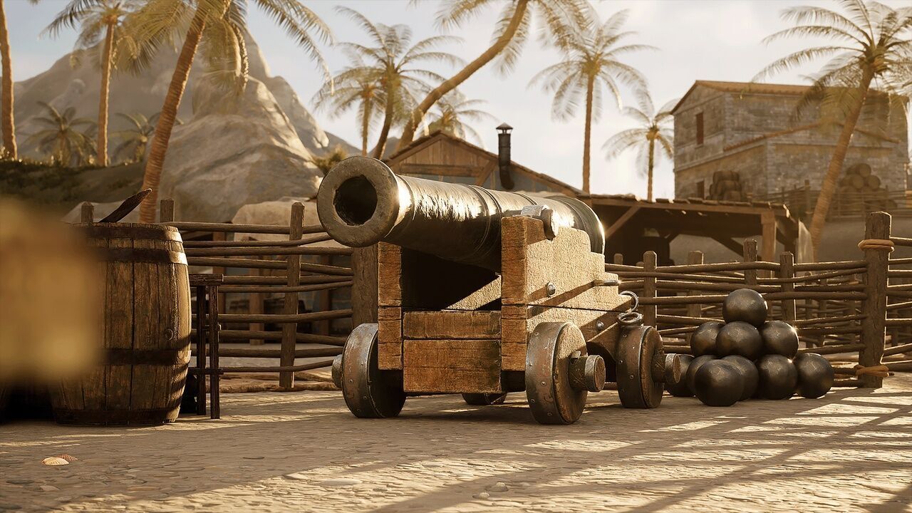 Pirate Island Low-poly 3D model_2