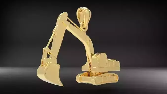 JCB Excavator Pendant 3D print model