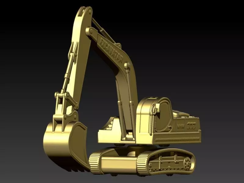 JCB Excavator Pendant 3D print model_0