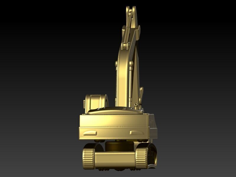 JCB Excavator Pendant 3D print model_7