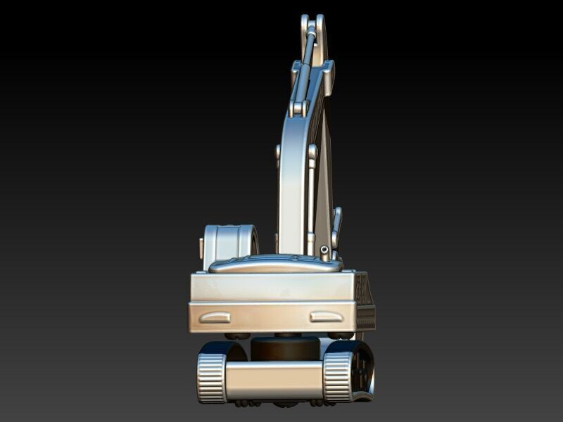 JCB Excavator Pendant 3D print model_8