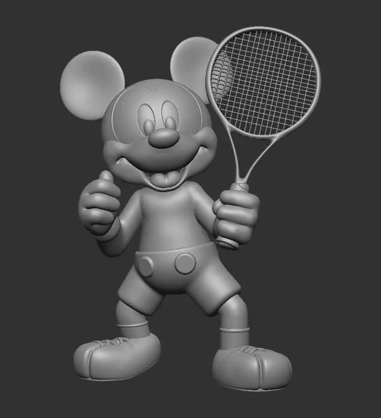 Mickey Mouse Tennis 3D print model_0