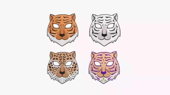  04 Tiger Mask Paper Collection - Character Design Fashion