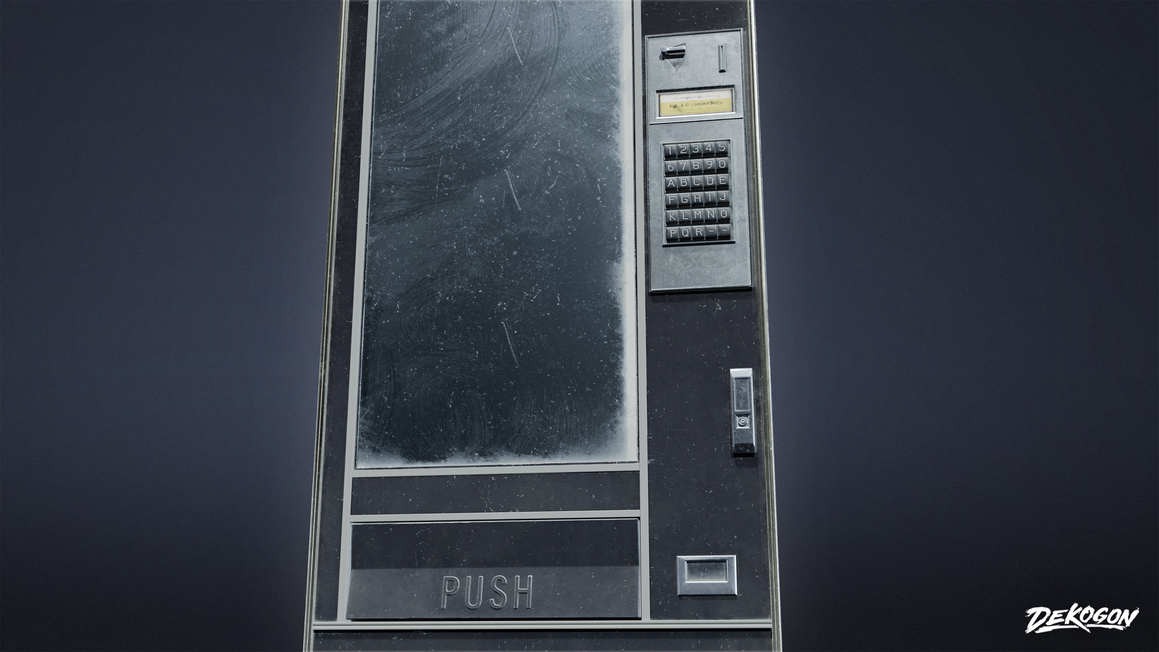 SUBURBS - Vending Machine 01 - LOW POLY AND NANITE Low-poly 3D model_16
