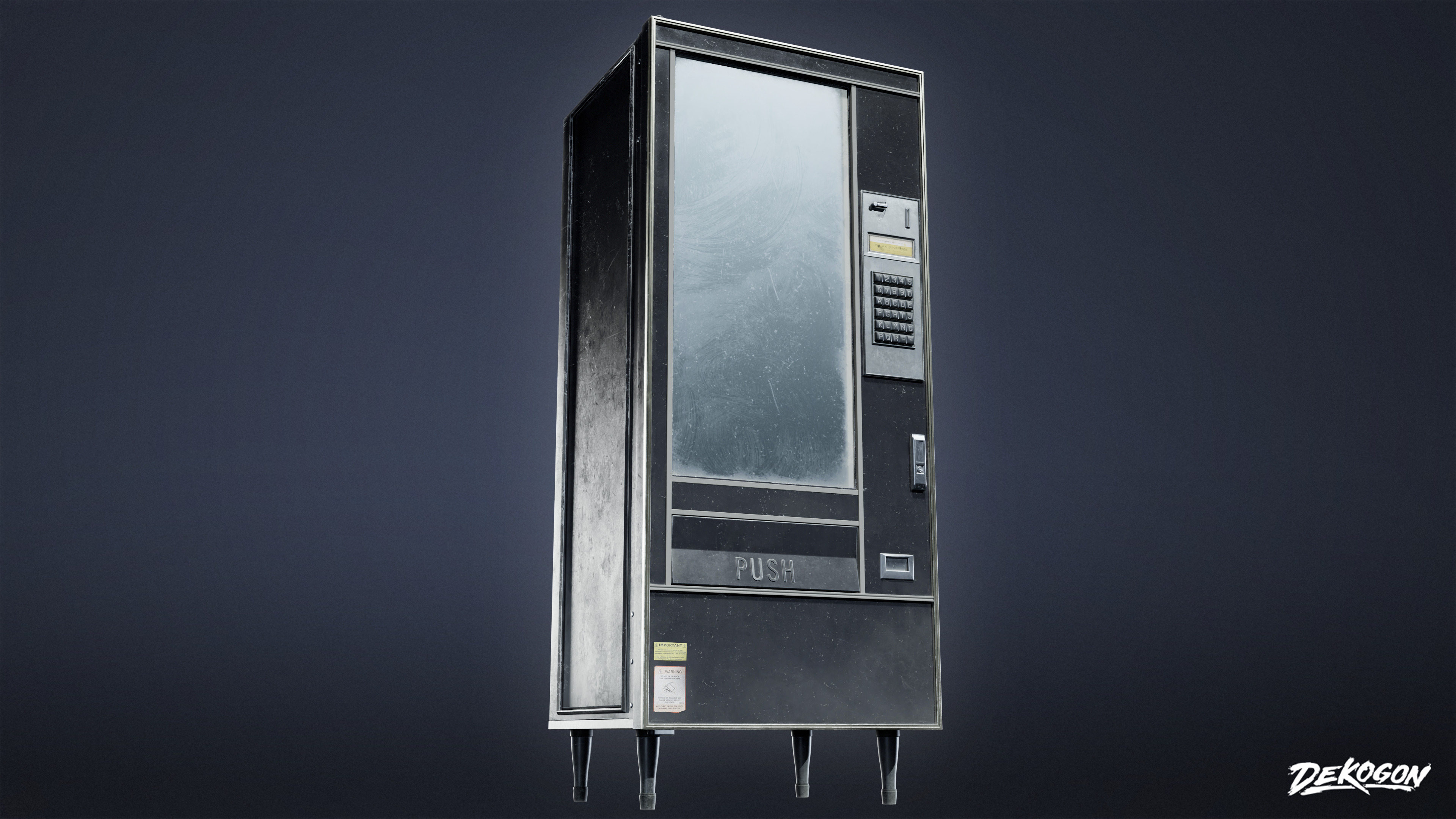 SUBURBS - Vending Machine 01 - LOW POLY AND NANITE Low-poly 3D model_15