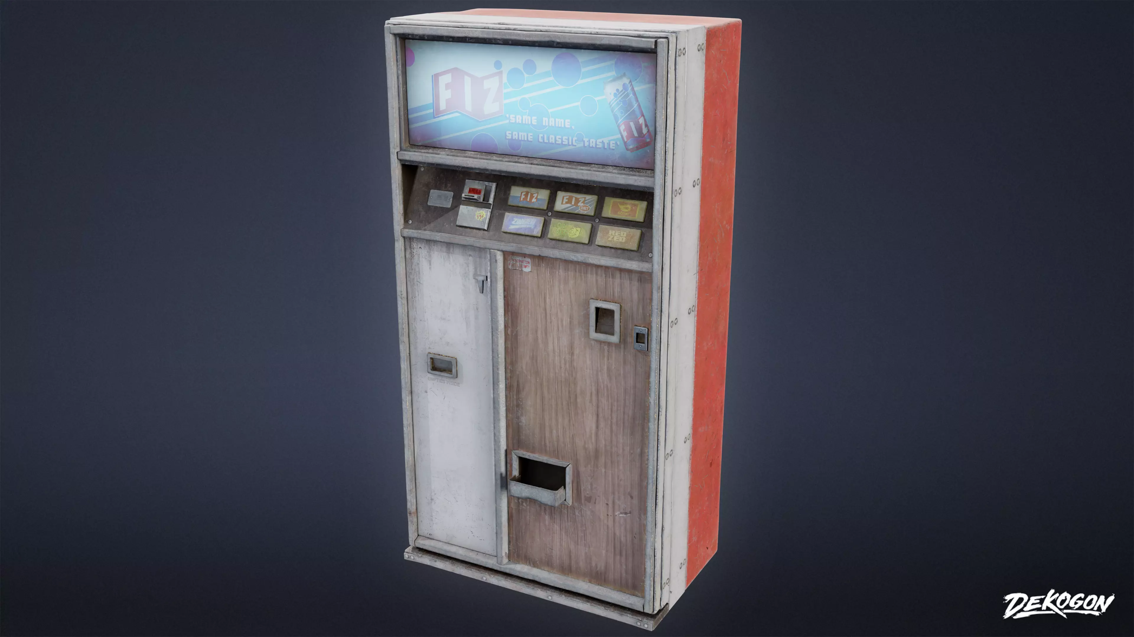 SUBURBS - Vending Machine 01 - LOW POLY AND NANITE Low-poly 3D model_0