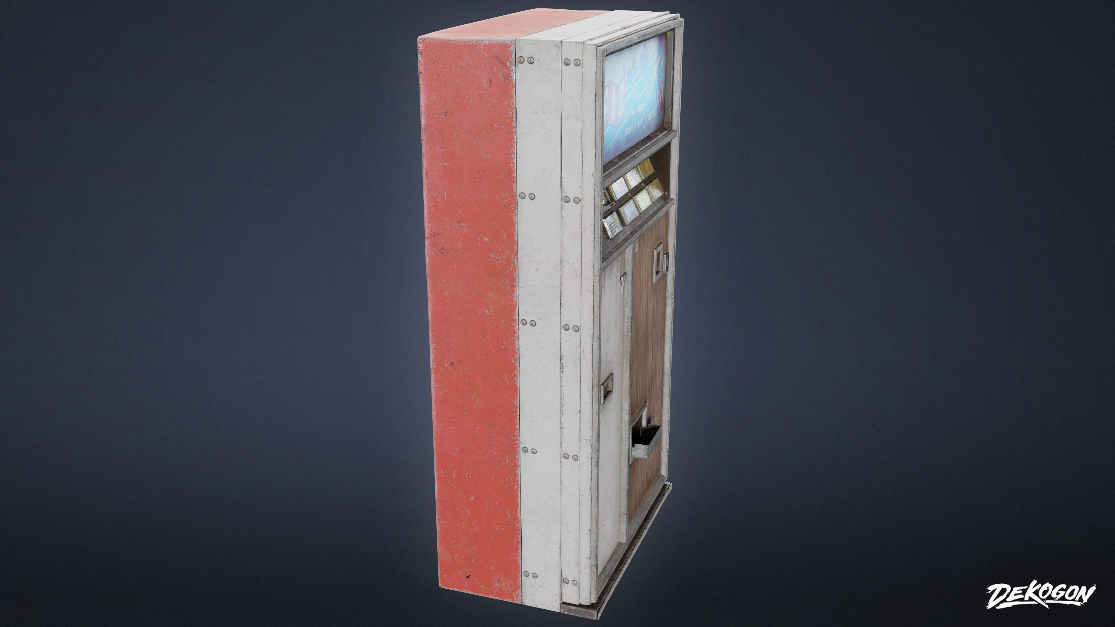 SUBURBS - Vending Machine 01 - LOW POLY AND NANITE Low-poly 3D model_2