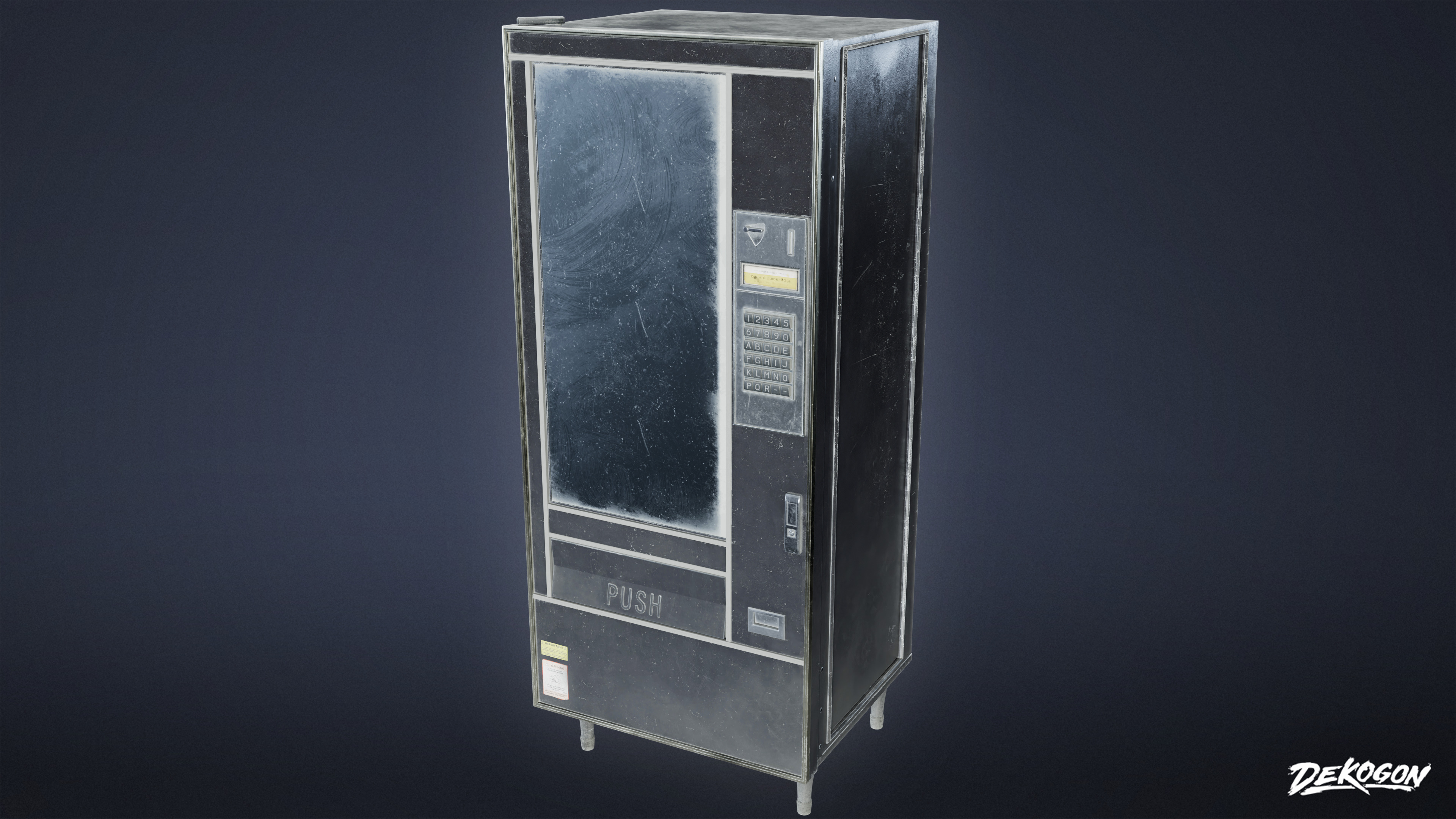 SUBURBS - Vending Machine 01 - LOW POLY AND NANITE Low-poly 3D model_10