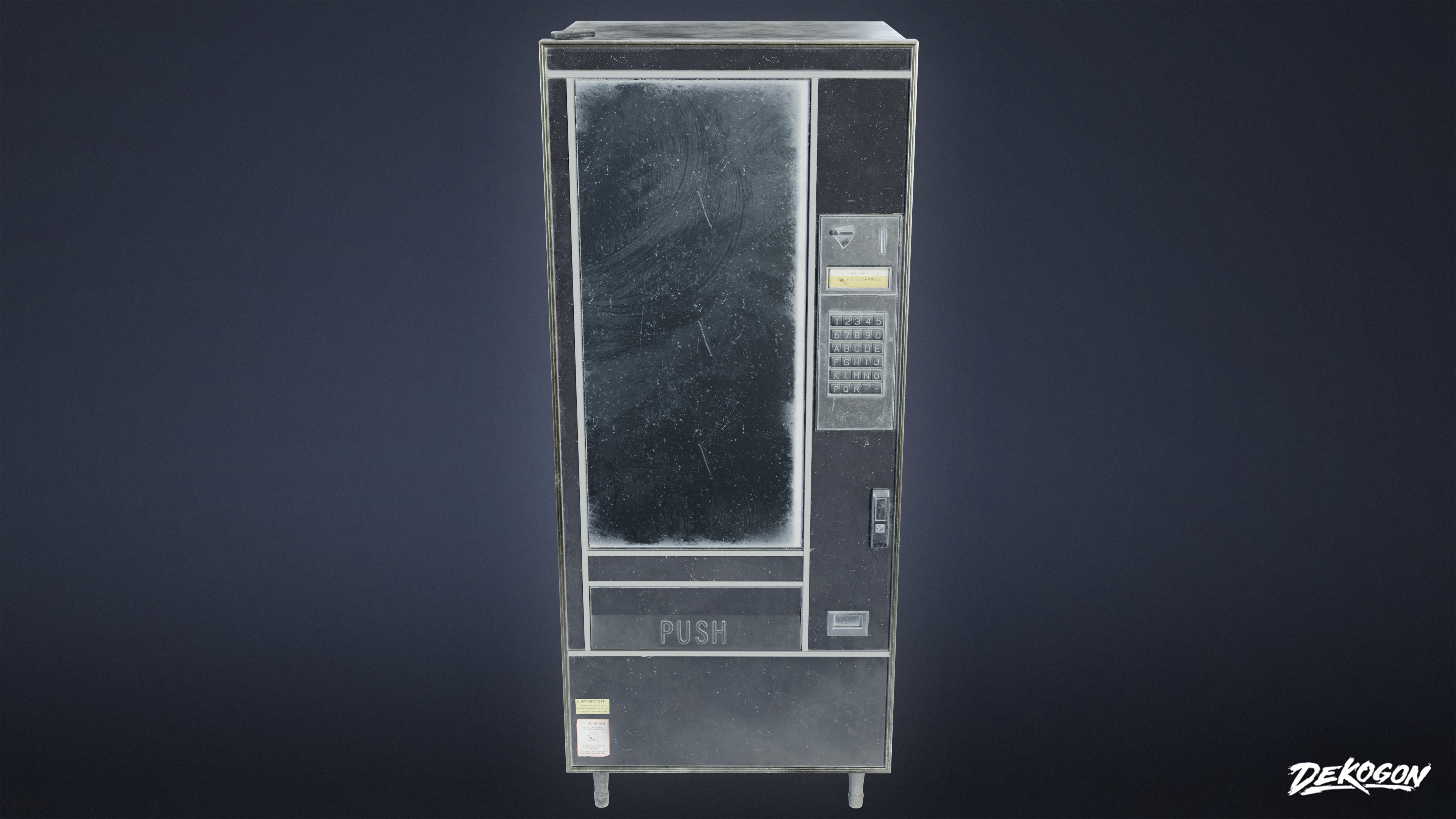 SUBURBS - Vending Machine 01 - LOW POLY AND NANITE Low-poly 3D model_11