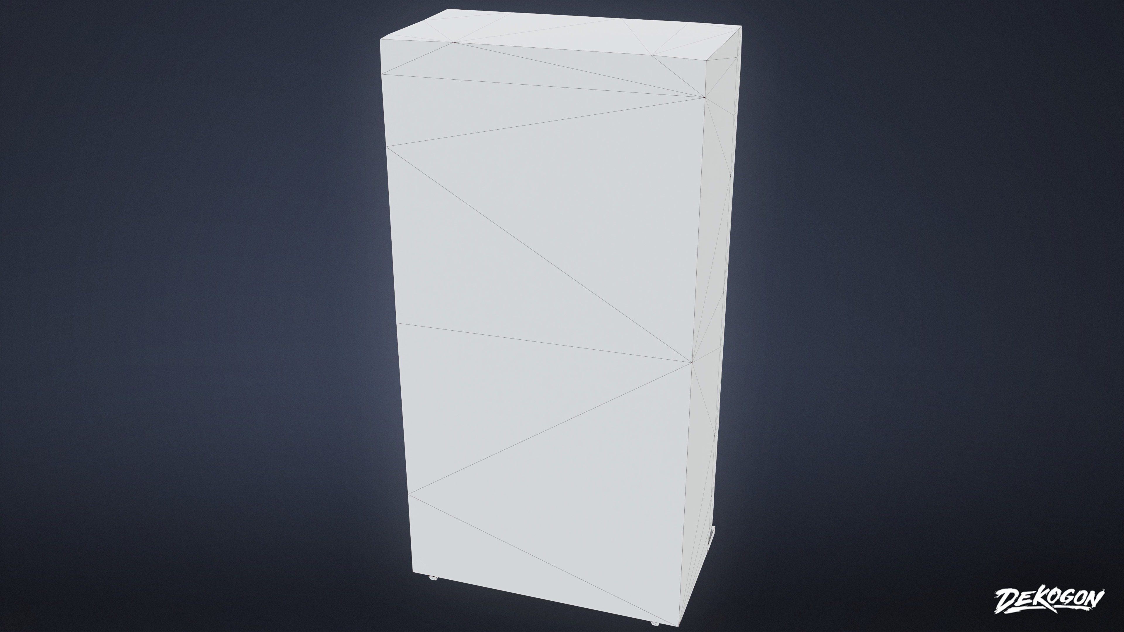 SUBURBS - Vending Machine 01 - LOW POLY AND NANITE Low-poly 3D model_9