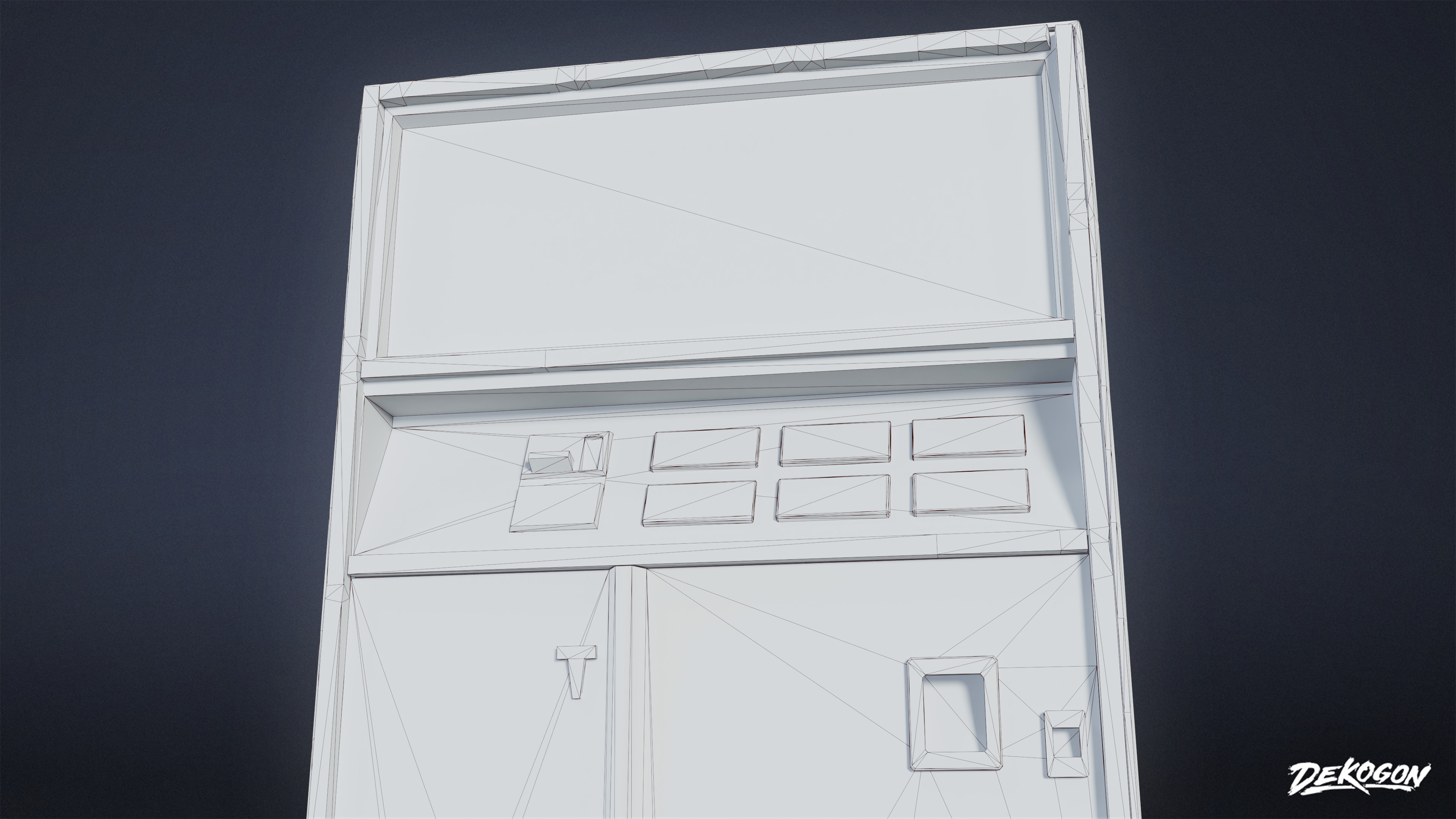 SUBURBS - Vending Machine 01 - LOW POLY AND NANITE Low-poly 3D model_7