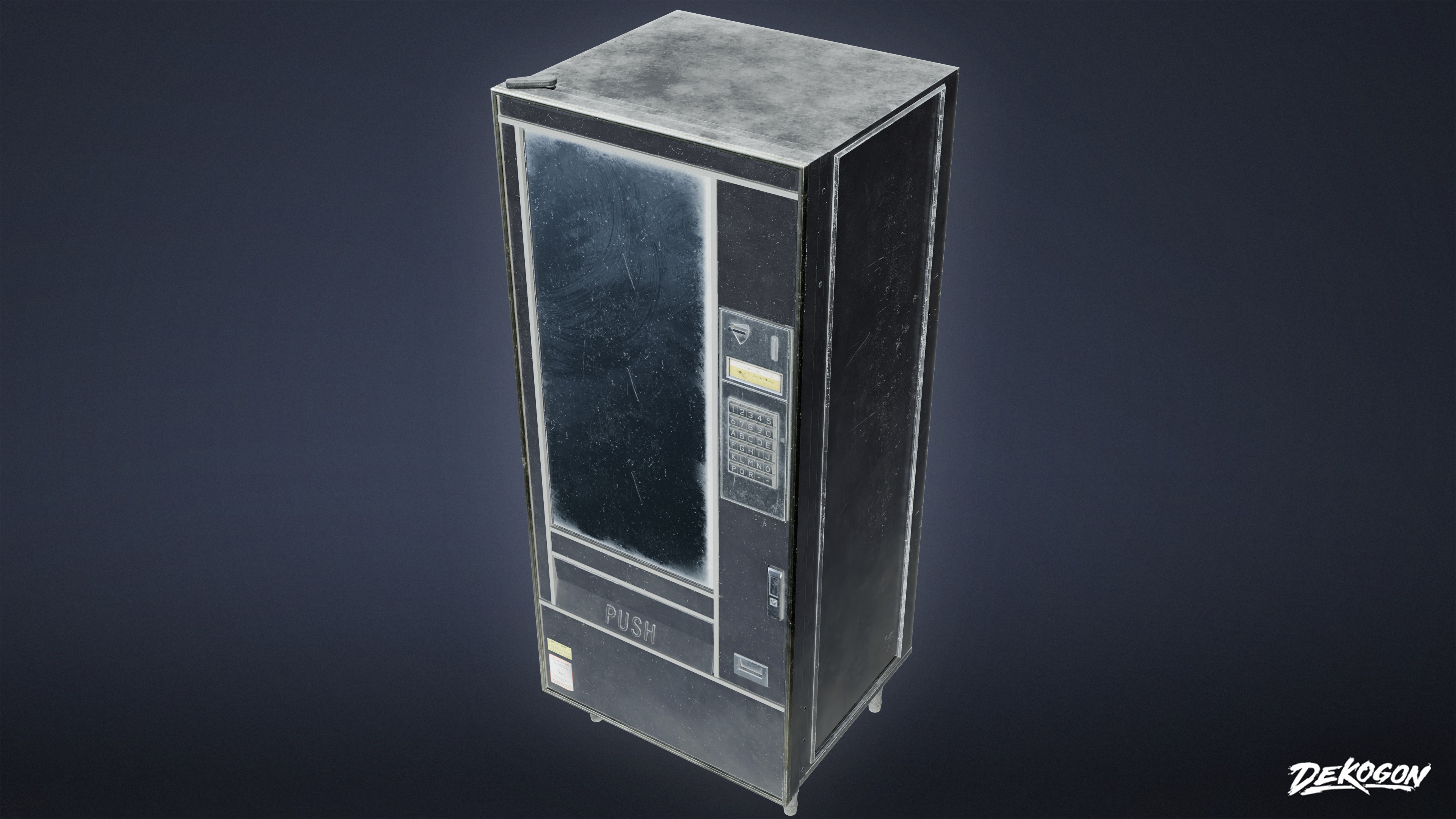 SUBURBS - Vending Machine 01 - LOW POLY AND NANITE Low-poly 3D model_14