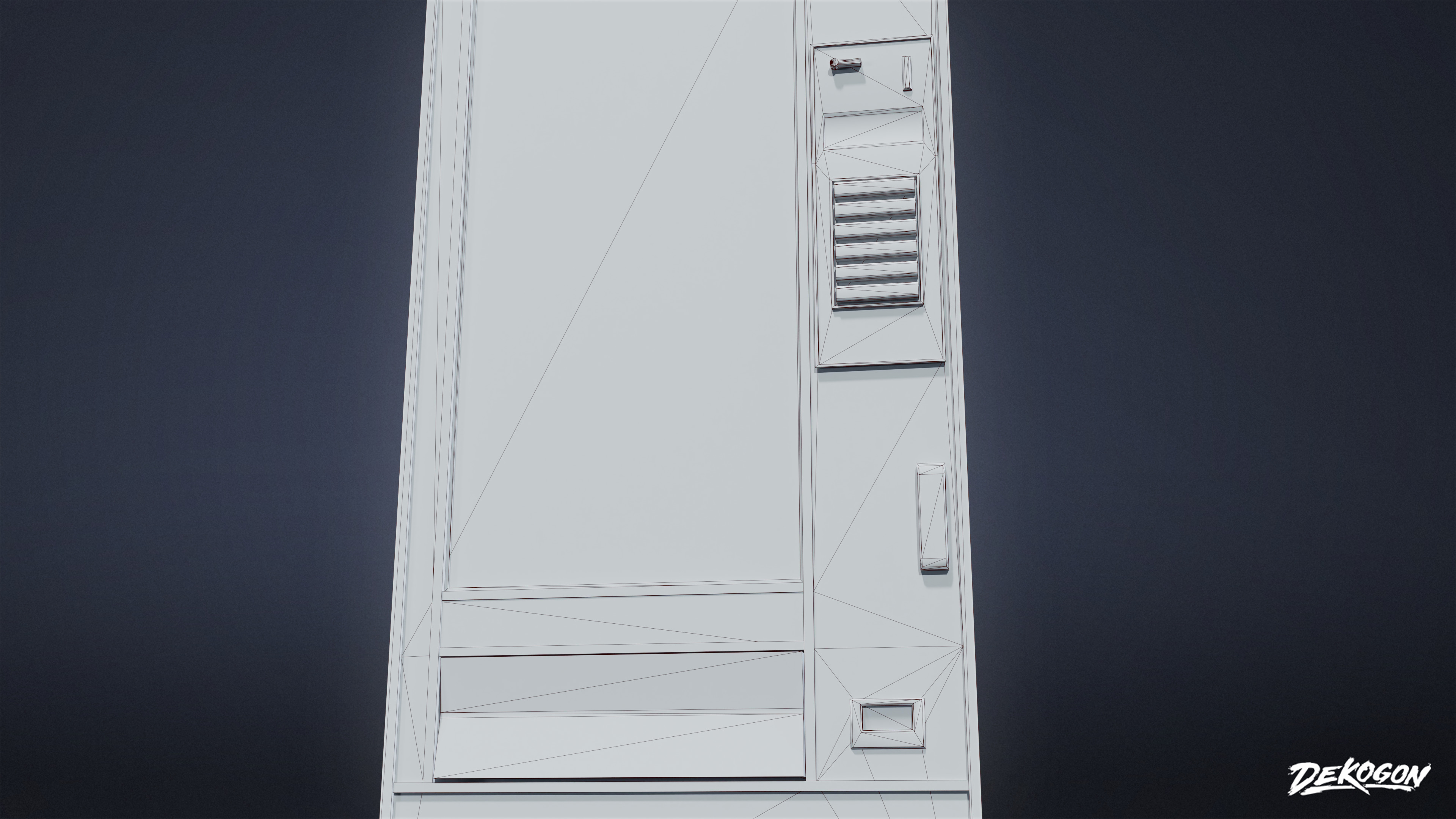 SUBURBS - Vending Machine 01 - LOW POLY AND NANITE Low-poly 3D model_17