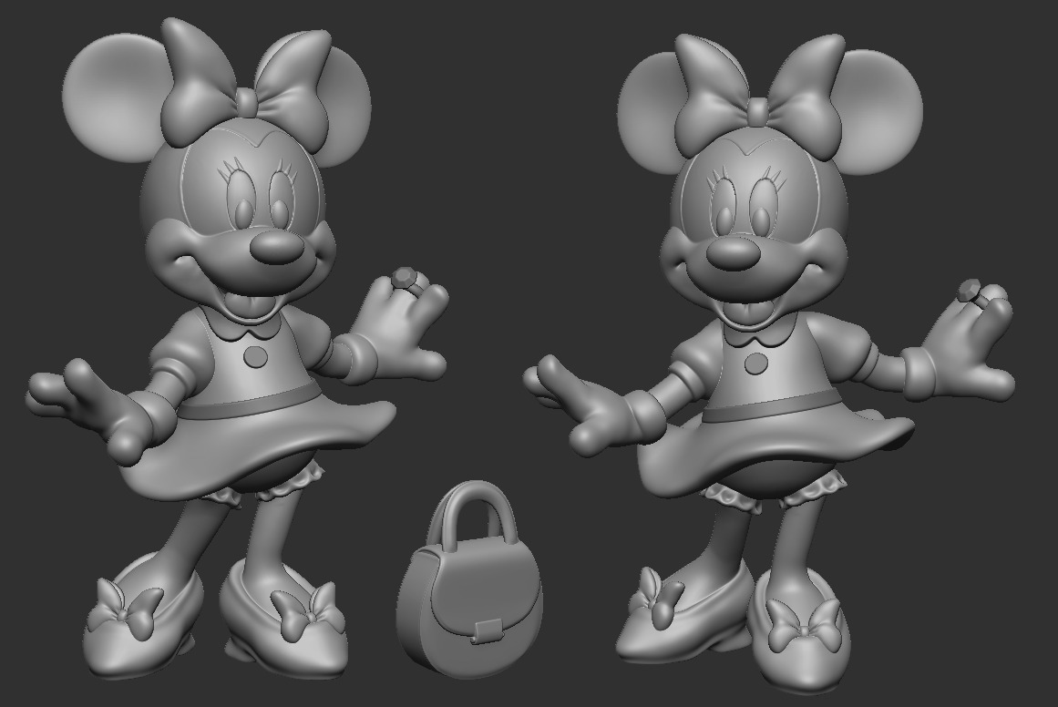Minnie Mouse 3D print model_1