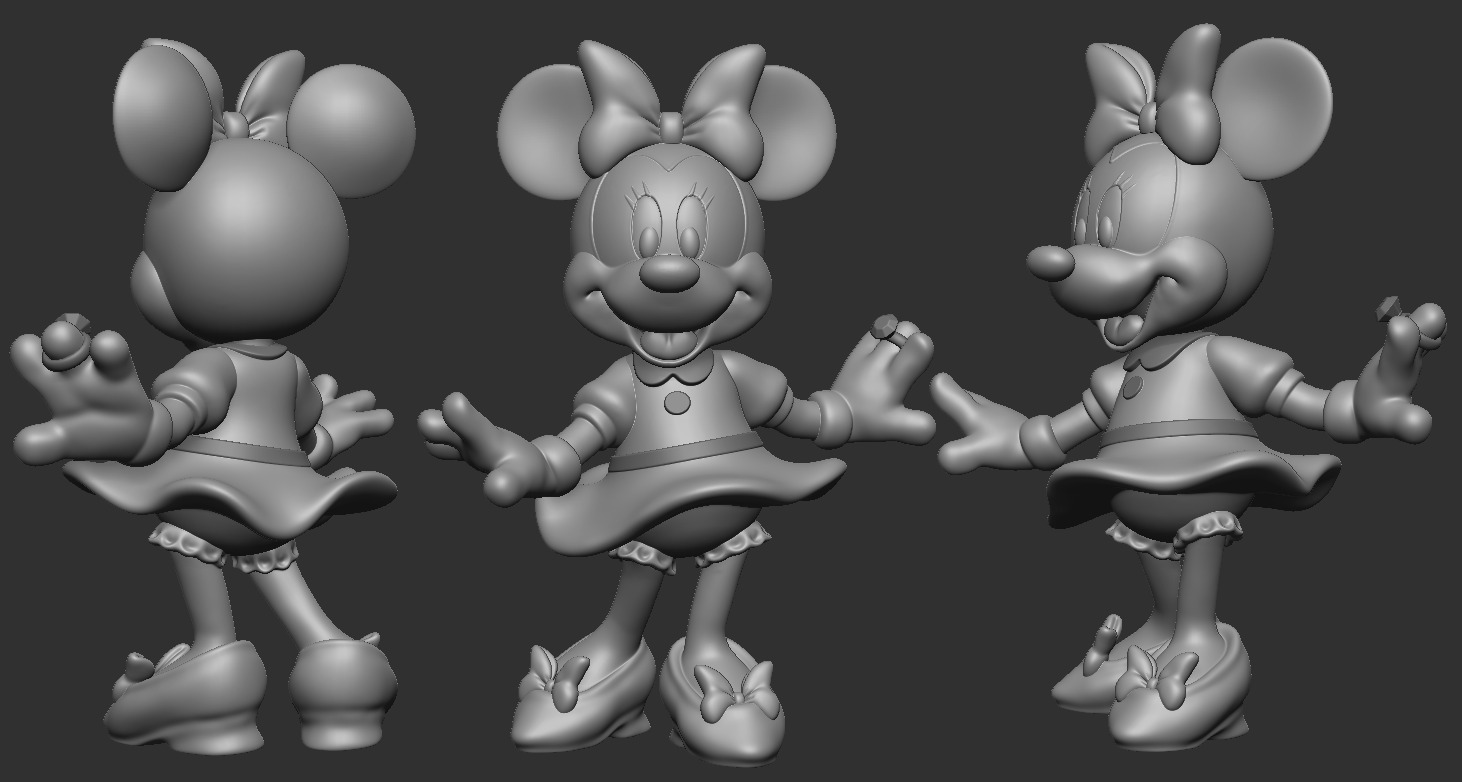 Minnie Mouse 3D print model_2
