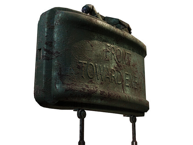 Claymore Mine M18A1 Low-poly 3D model