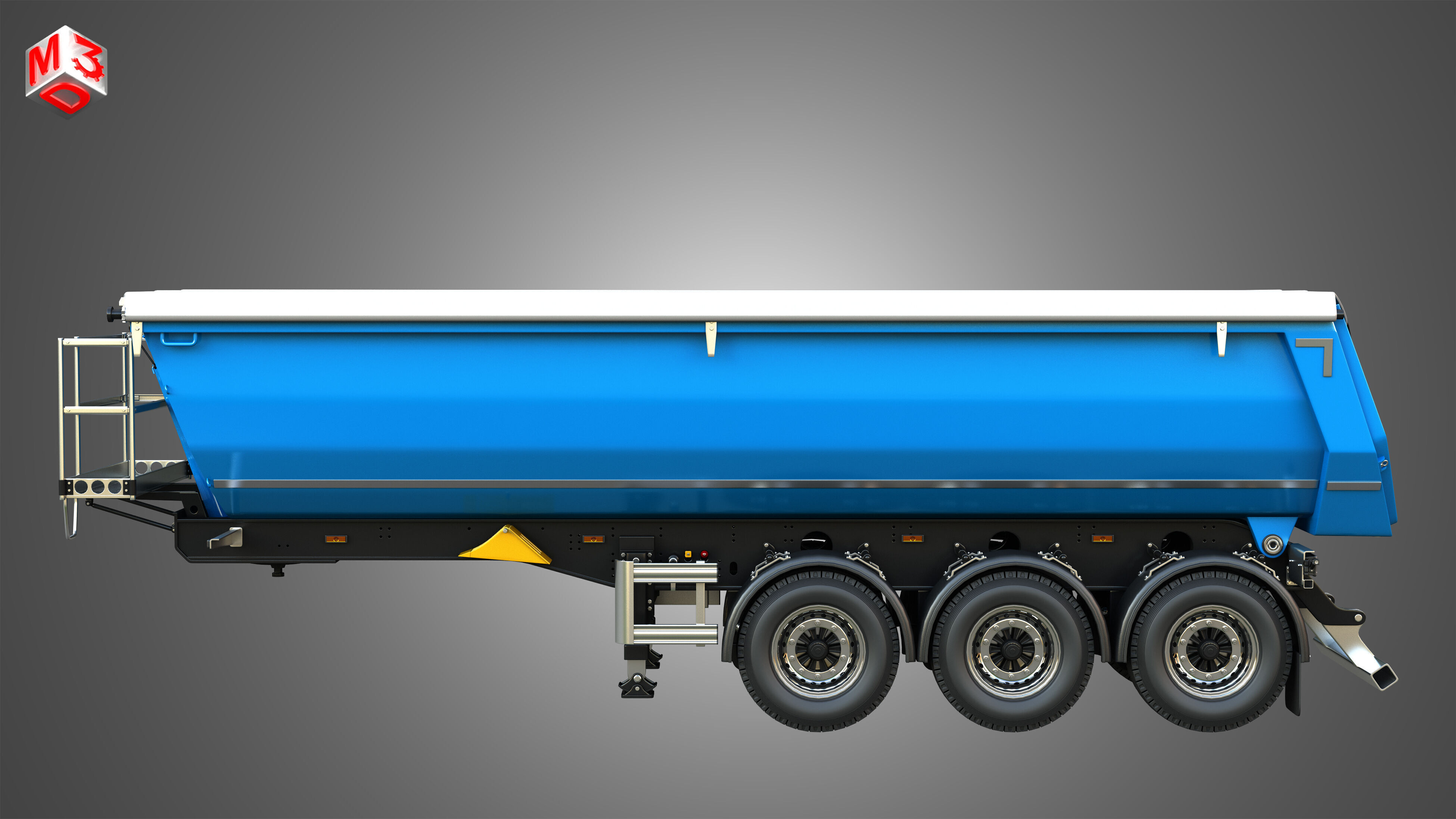 Tipper Semi Trailer 3D model_4