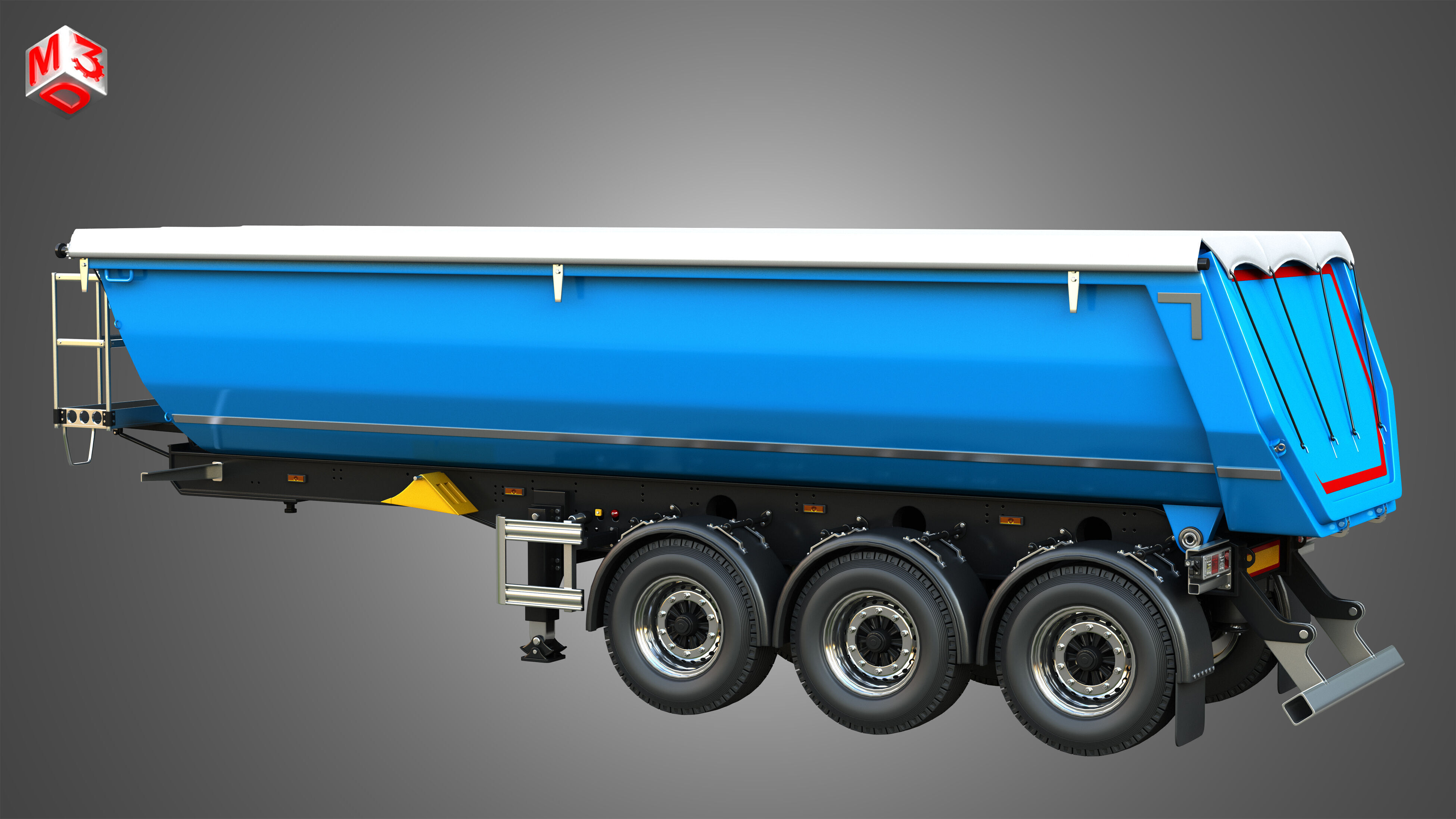 Tipper Semi Trailer 3D model_17