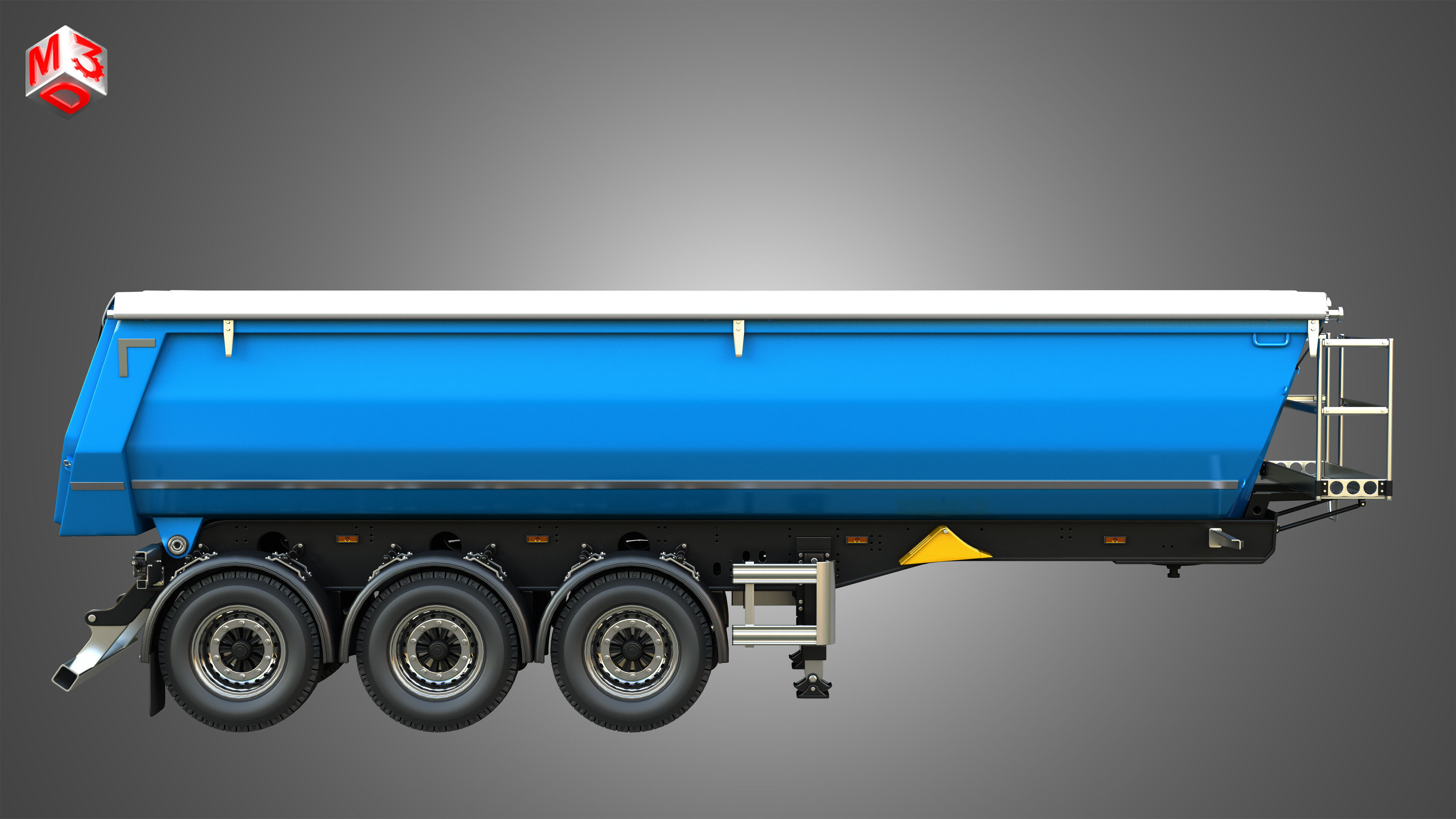Tipper Semi Trailer 3D model_5