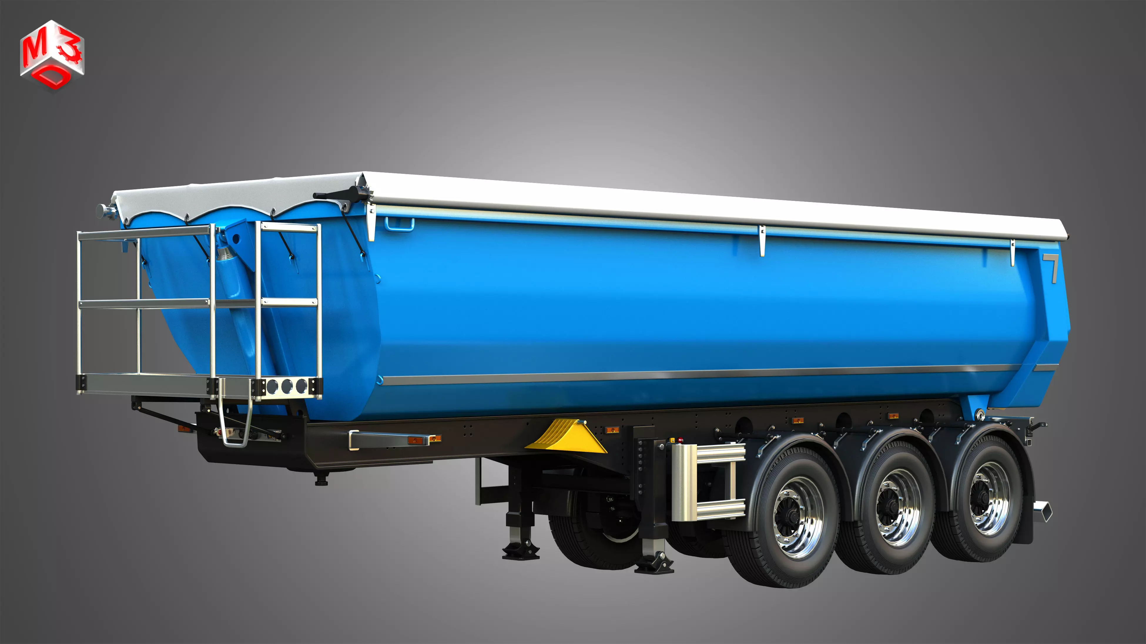 Tipper Semi Trailer 3D model_0