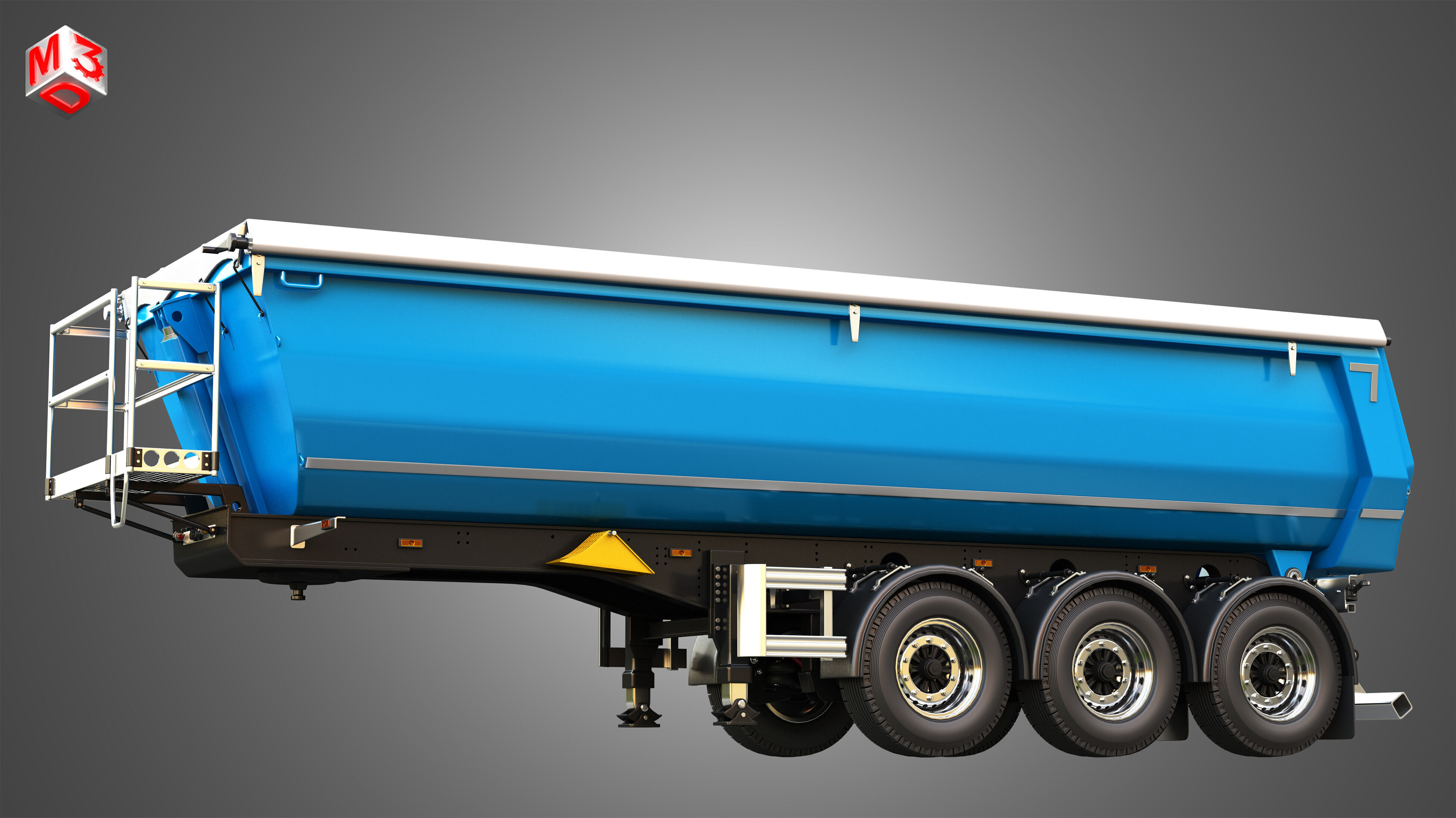 Tipper Semi Trailer 3D model_6