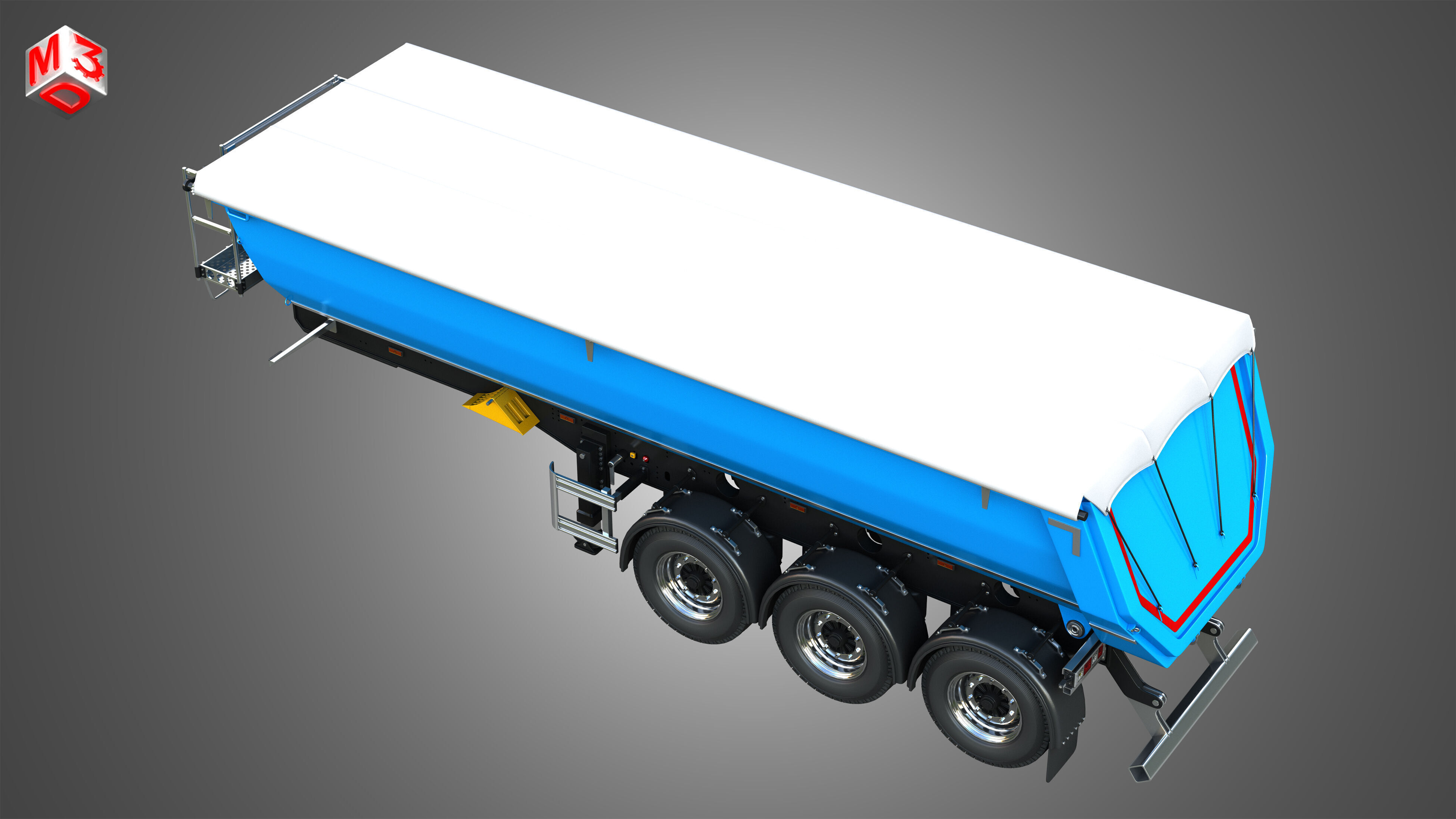 Tipper Semi Trailer 3D model_21