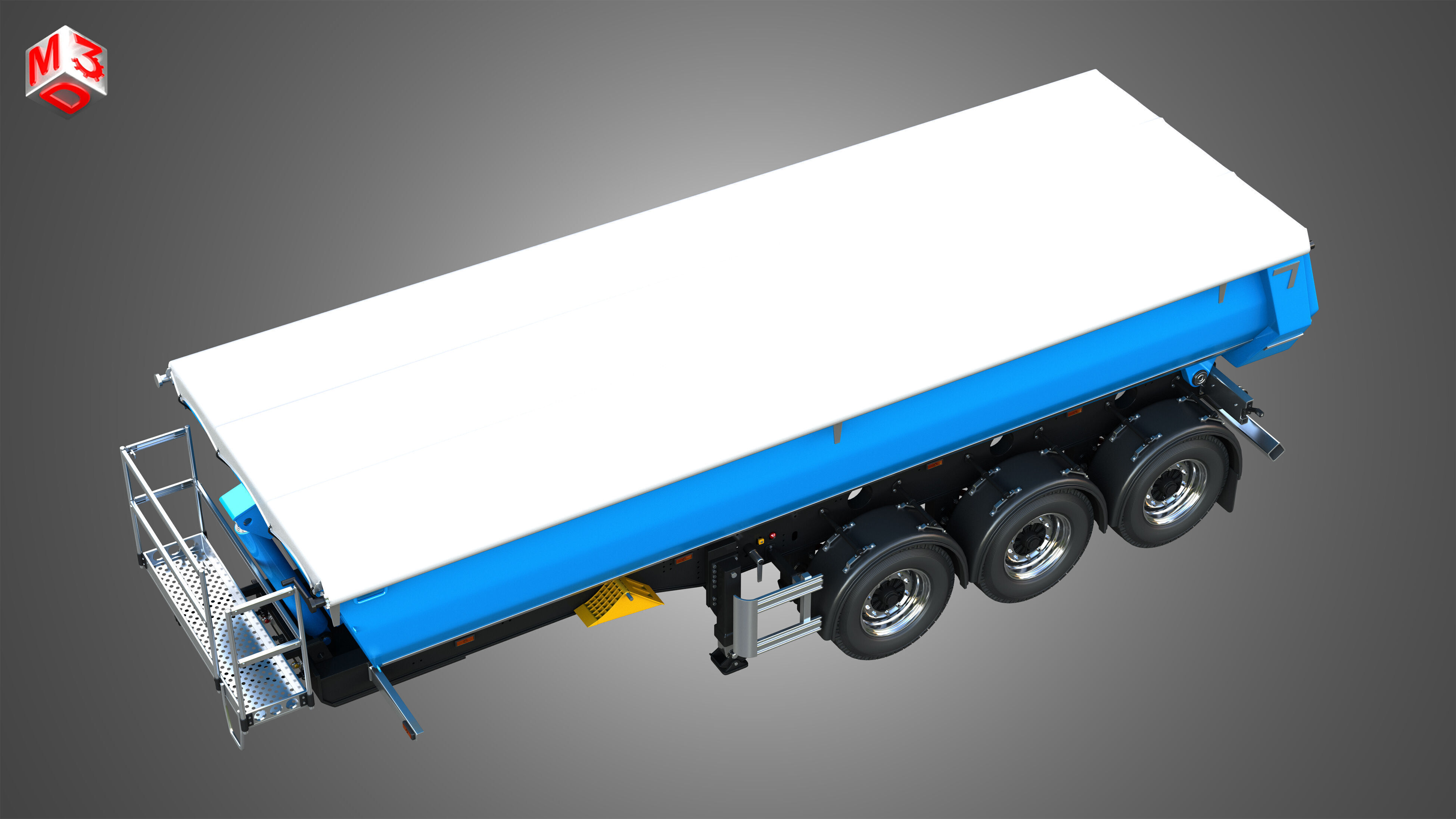 Tipper Semi Trailer 3D model_18