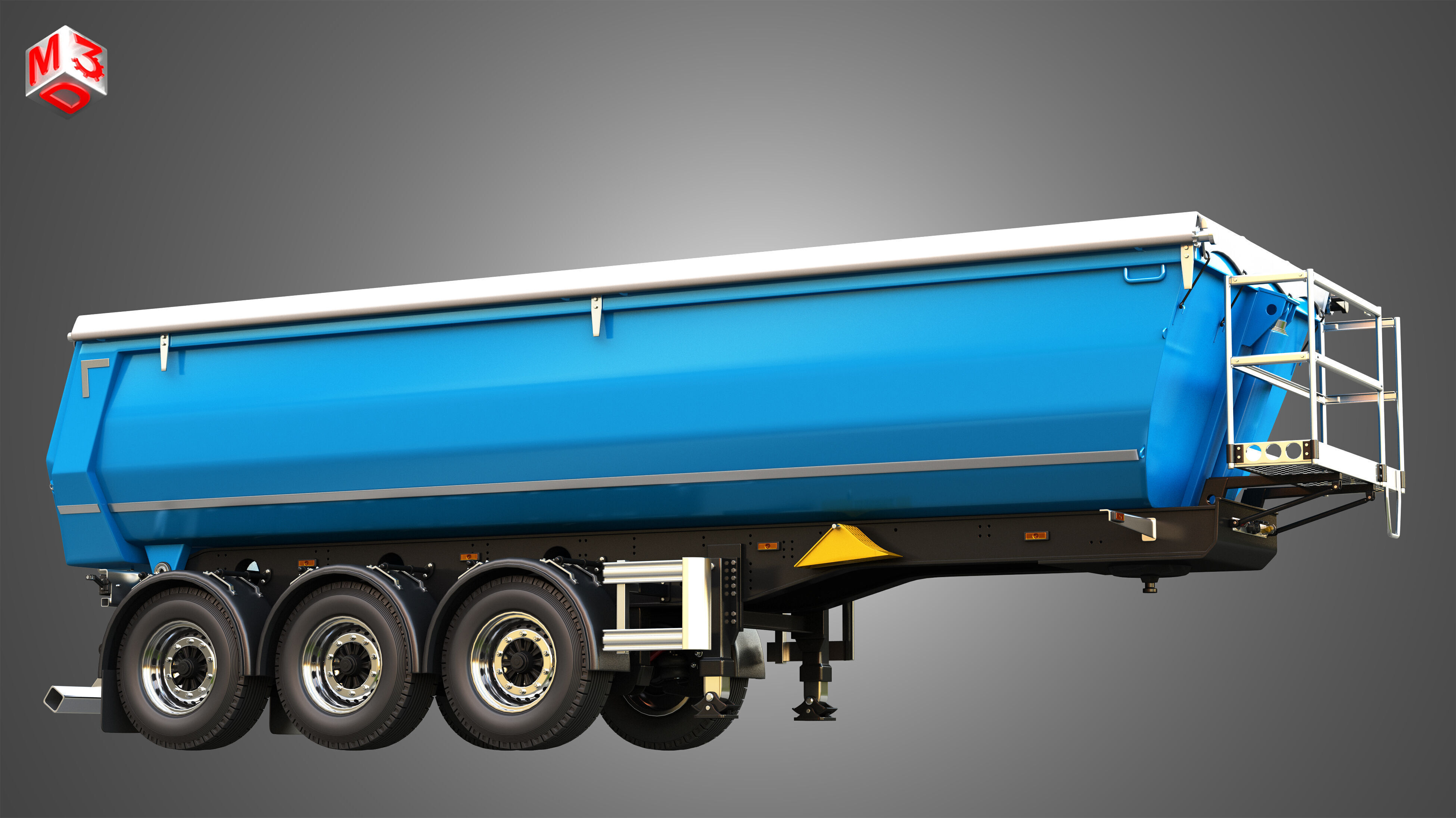 Tipper Semi Trailer 3D model_8