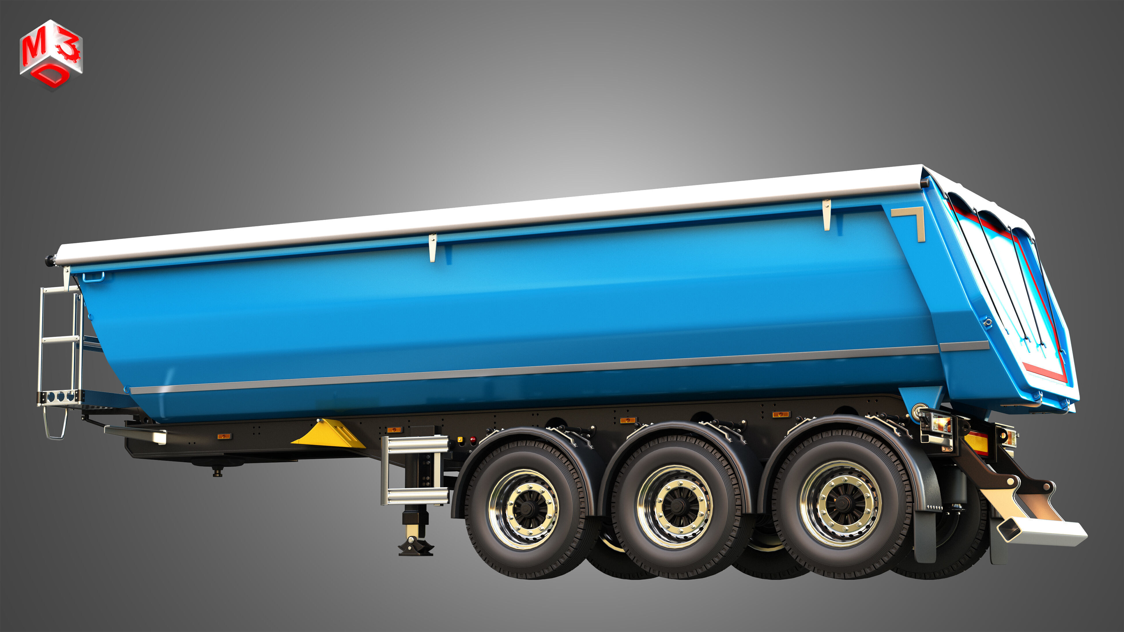 Tipper Semi Trailer 3D model_9