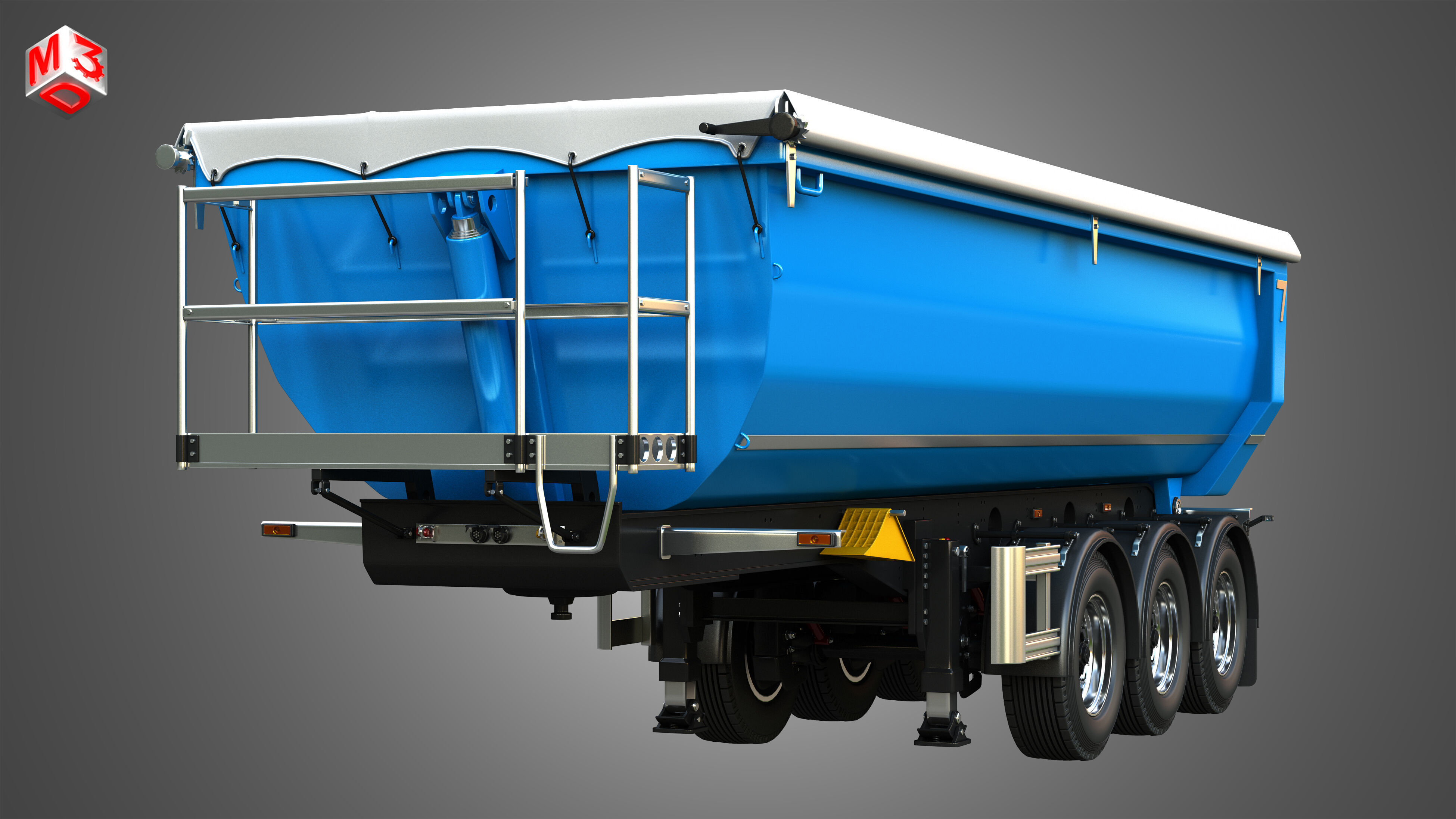 Tipper Semi Trailer 3D model_10