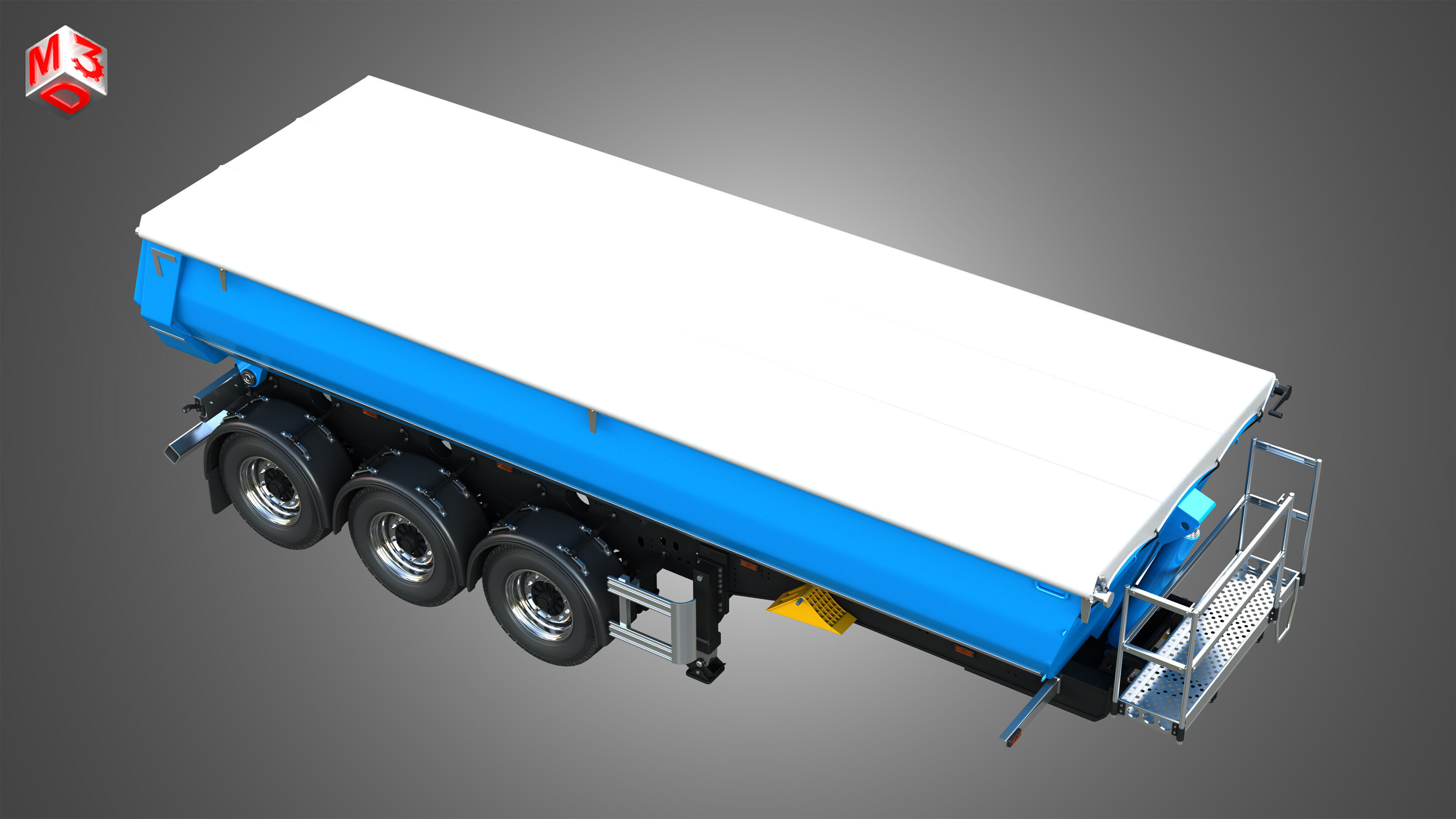 Tipper Semi Trailer 3D model_20